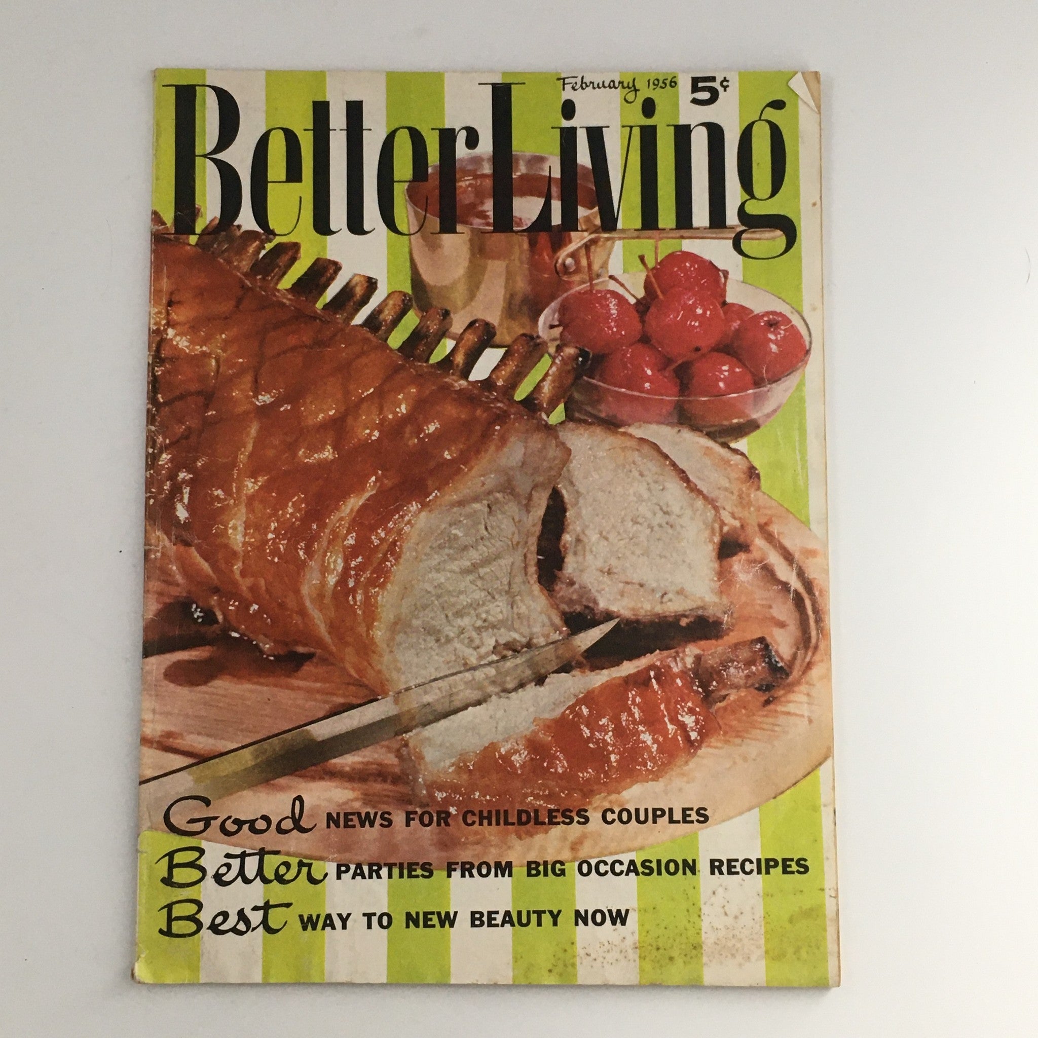 Better Living Magazine February 1956 Better Parties Big Occasion Recipe No Label