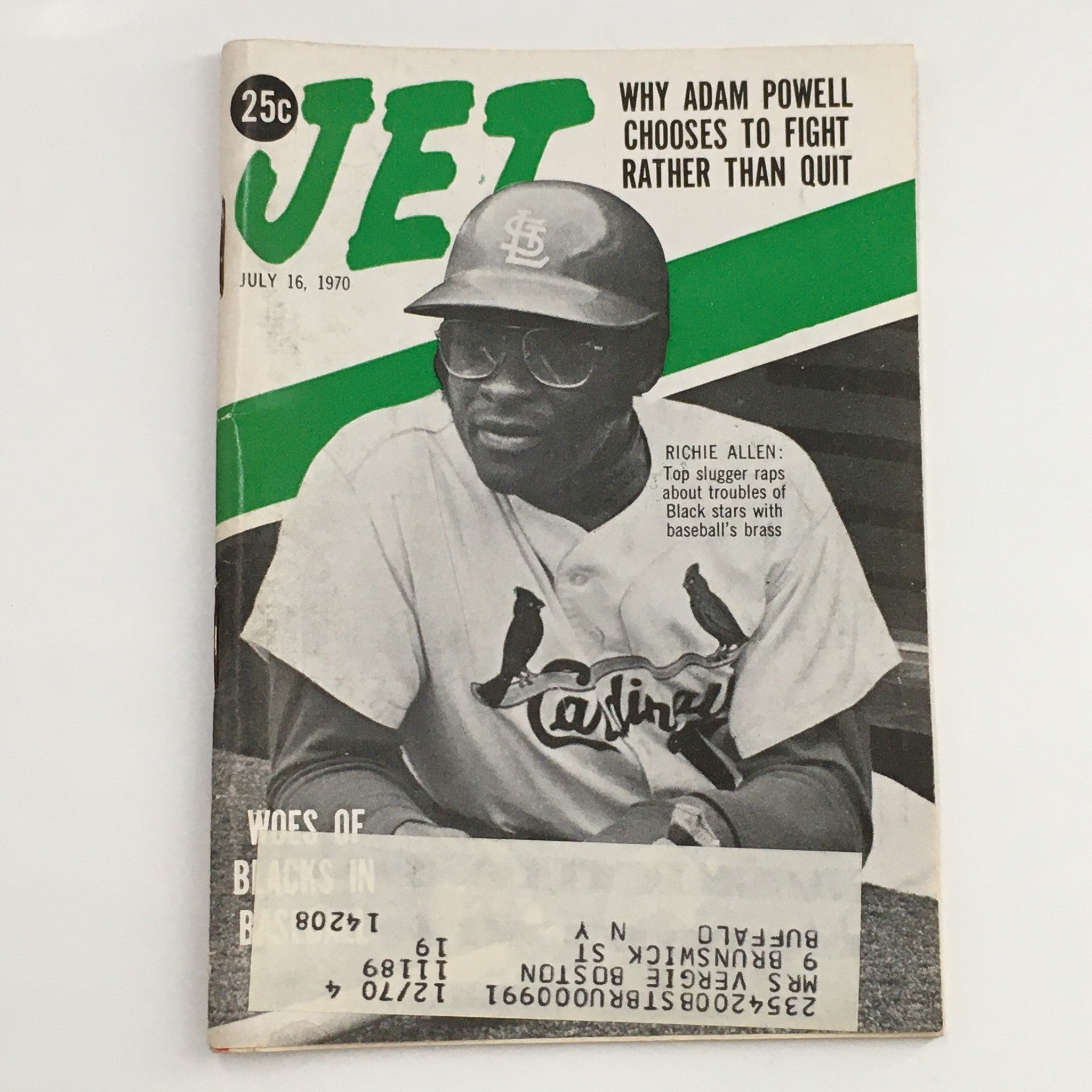 Jet Magazine July 16 1970 Richie Allen Top Slugger & Adam Powell Fight Than Quit