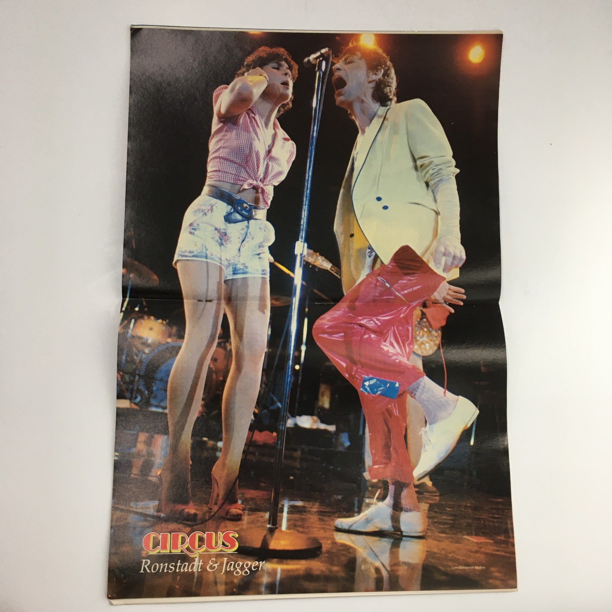 Circus Magazine September 28 1978 Linda Ronstadt & Mick Jagger Poster, No Label