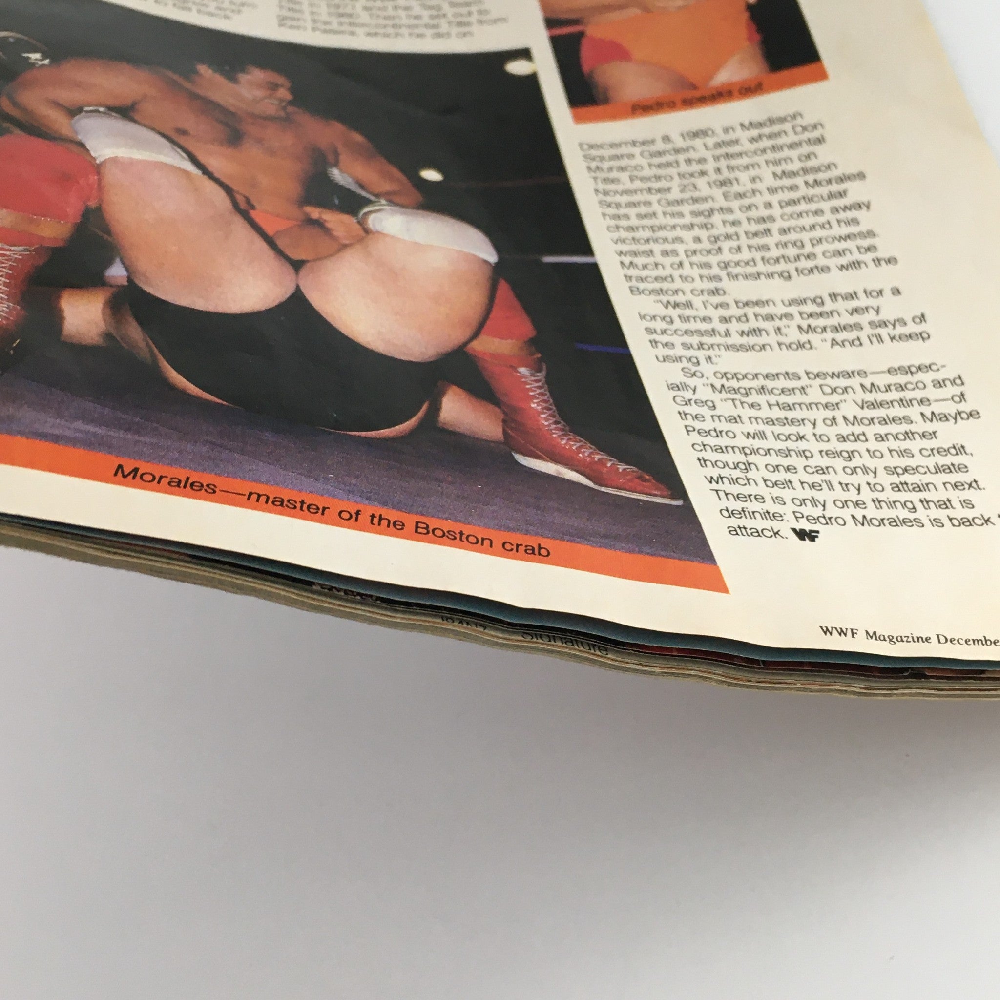 WWF Magazine December '85-January 1986 Piper Roddy & Corporal Kirchner, No Label