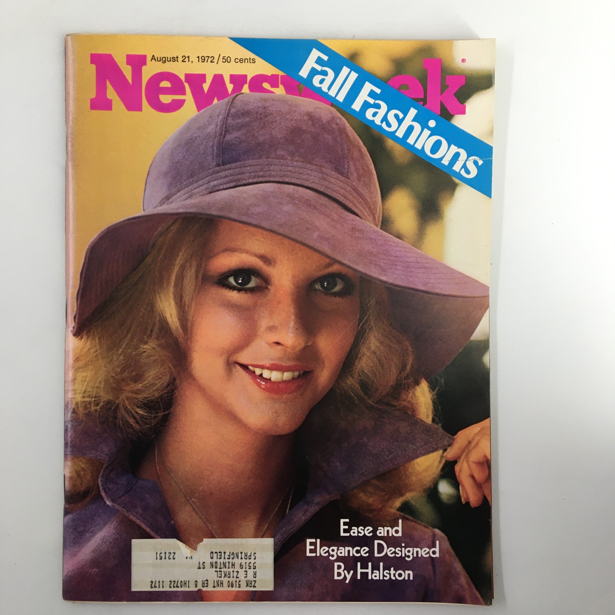 VTG Newsweek Magazine August 21 1972 Ease and Elegance Designed by Halston