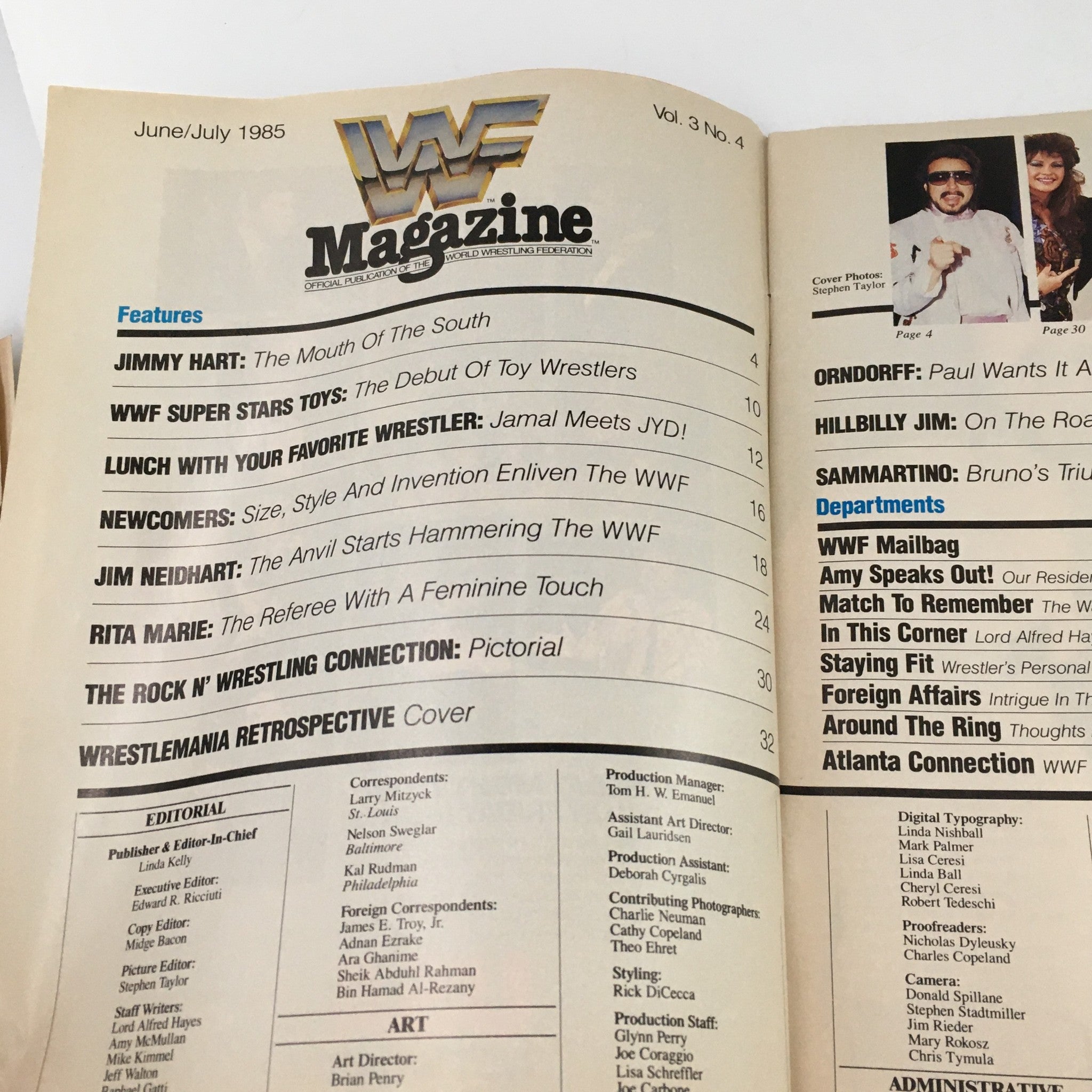 WWF Magazine June-July 1985 Hulk Hogan & Mr. T & Jimmy Hart Feature, No Label