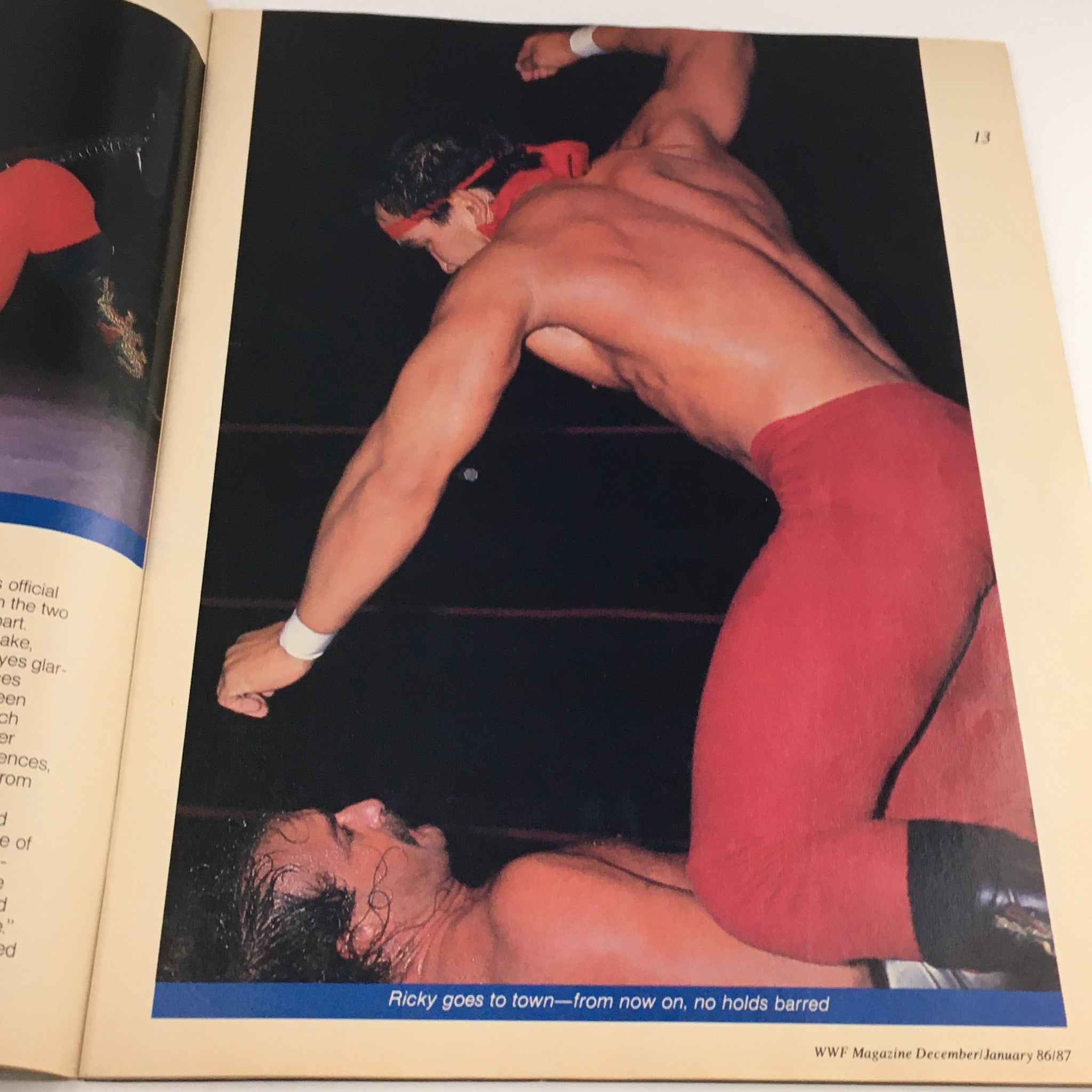 WWF Magazine December 1986 Roddy Piper & Hulk Hogan & Jake The Snake, No Label