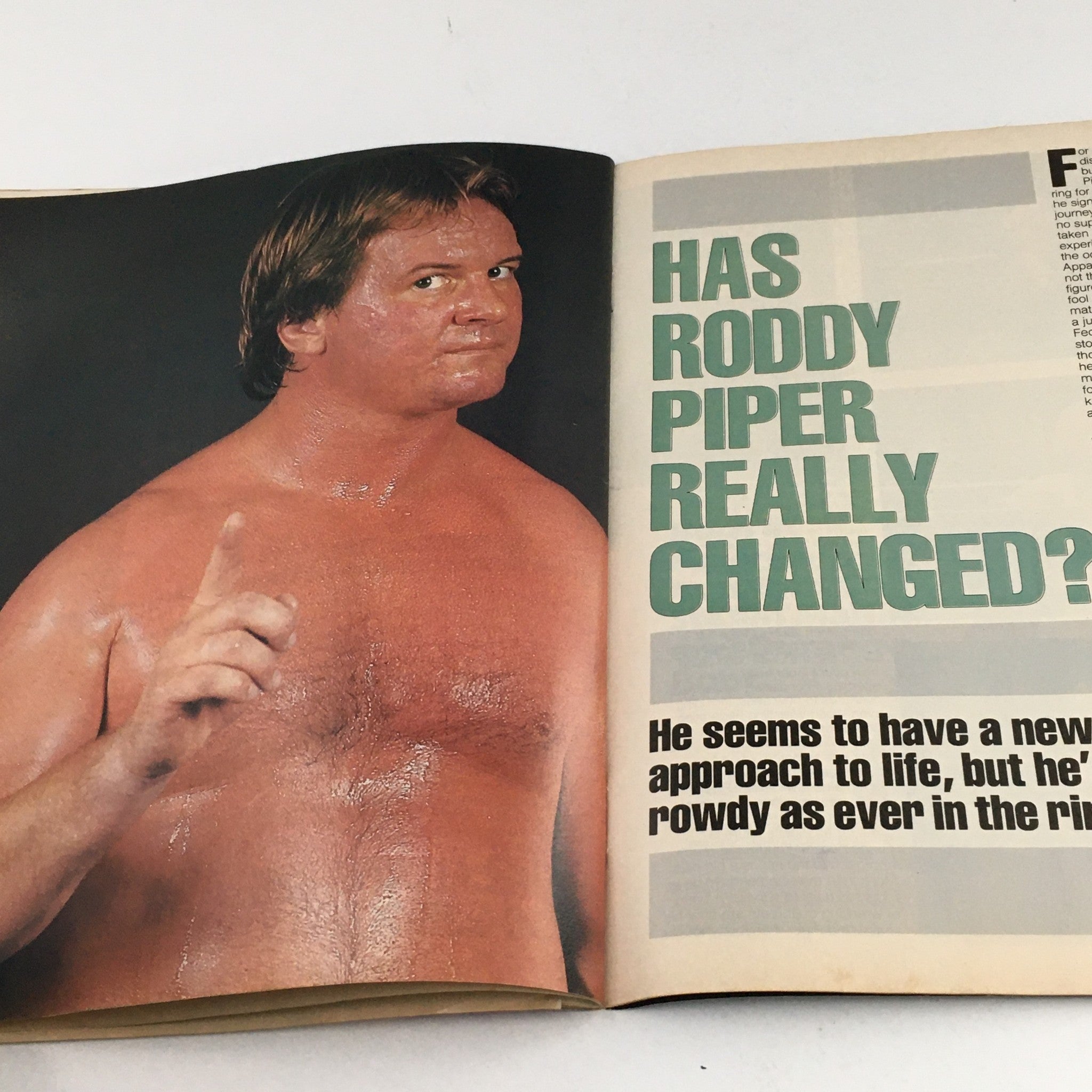 WWF Magazine December 1986 Roddy Piper & Hulk Hogan & Jake The Snake, No Label