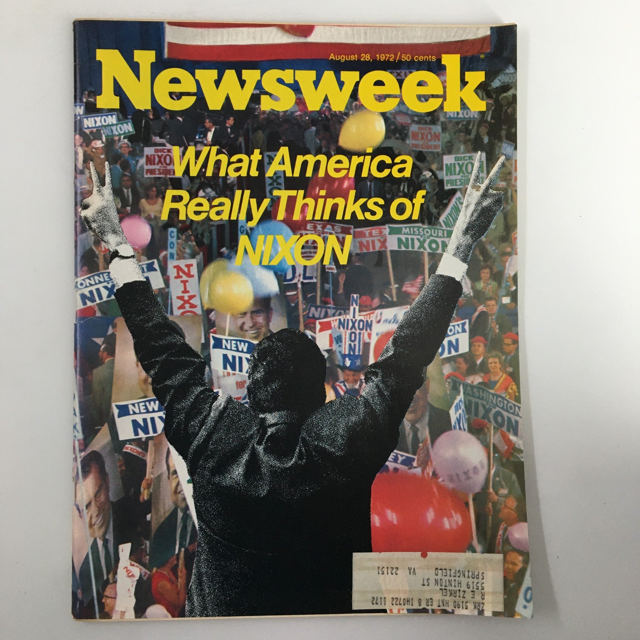 VTG Newsweek Magazine August 28 1972 What America Really Thinks of Richard Nixon