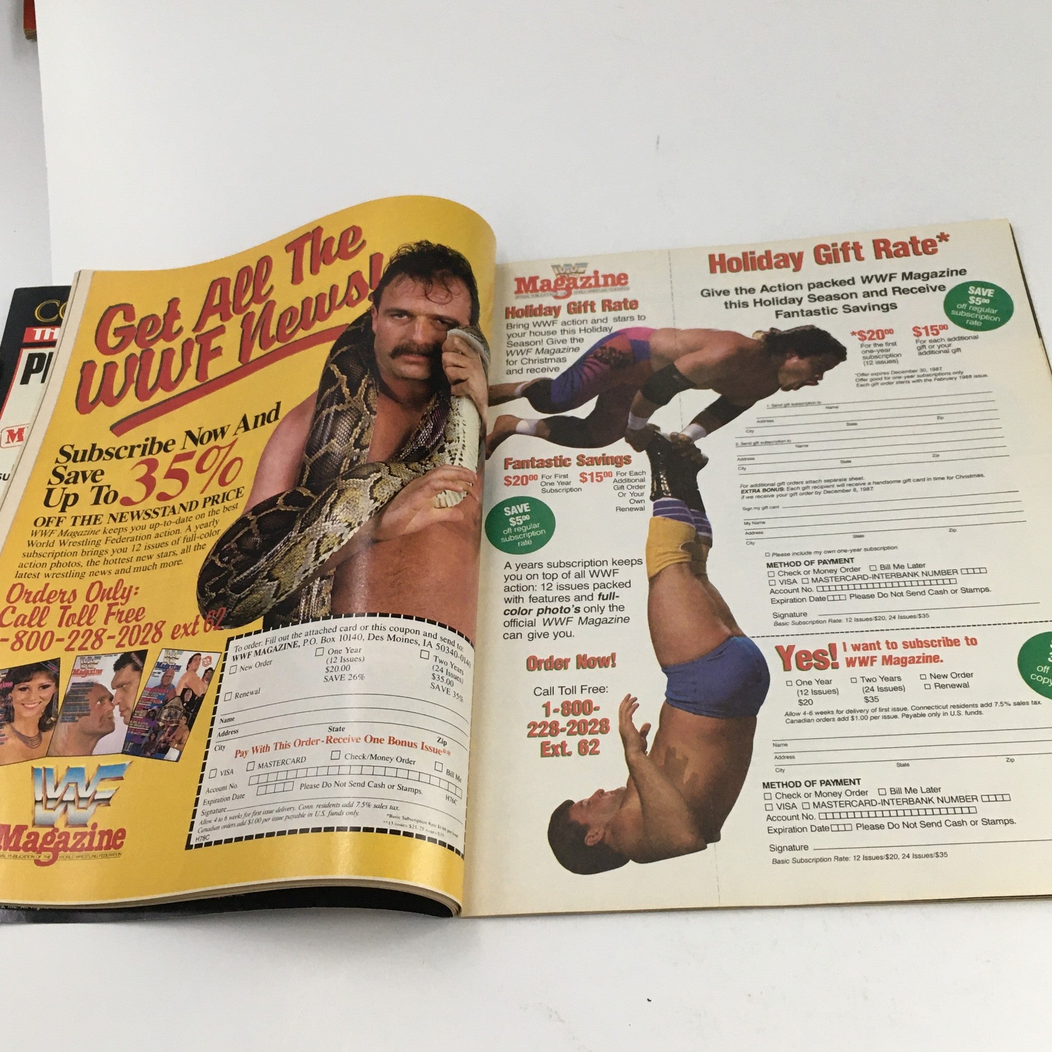 WWF Magazine November 1987 Bam Bam Bigelow & Randy Savage Feature, No Label