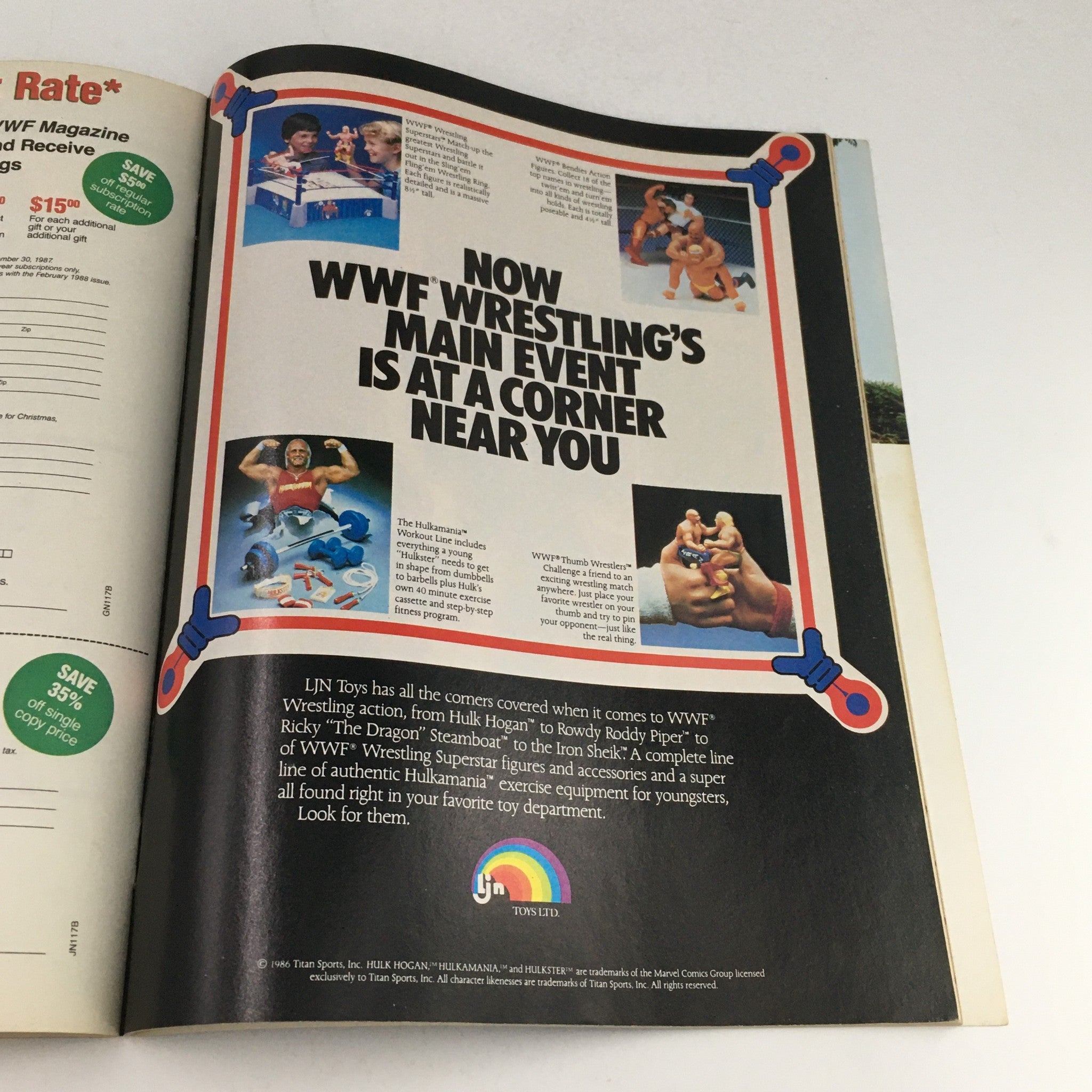 WWF Magazine November 1987 Bam Bam Bigelow & Randy Savage Feature, No Label