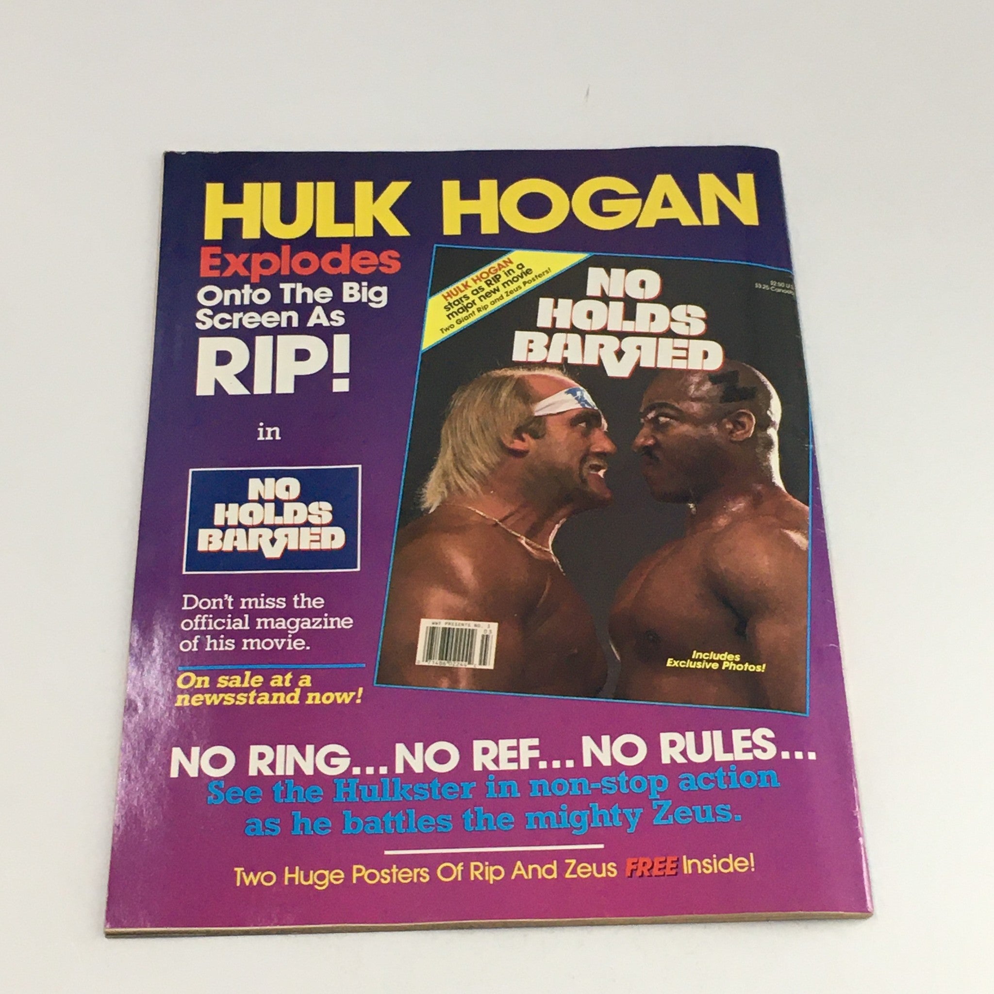 WWF Magazine July 1989 Hulk Hogan & Brutus Beefcake & Jake The Snake, No Label