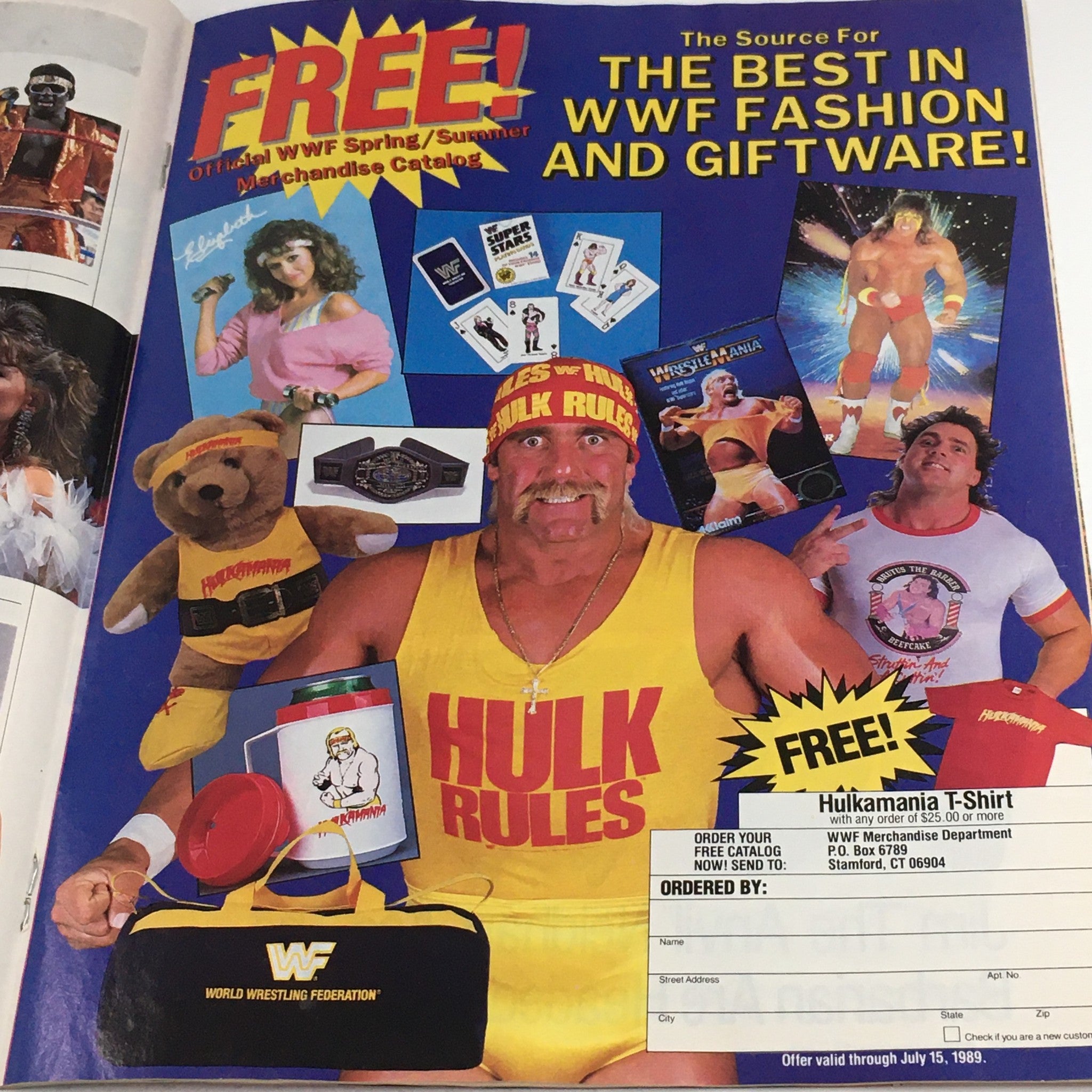 WWF Magazine June 1989 Hulk Hogan & The Rockers & Jim Duggan Feature, No Label