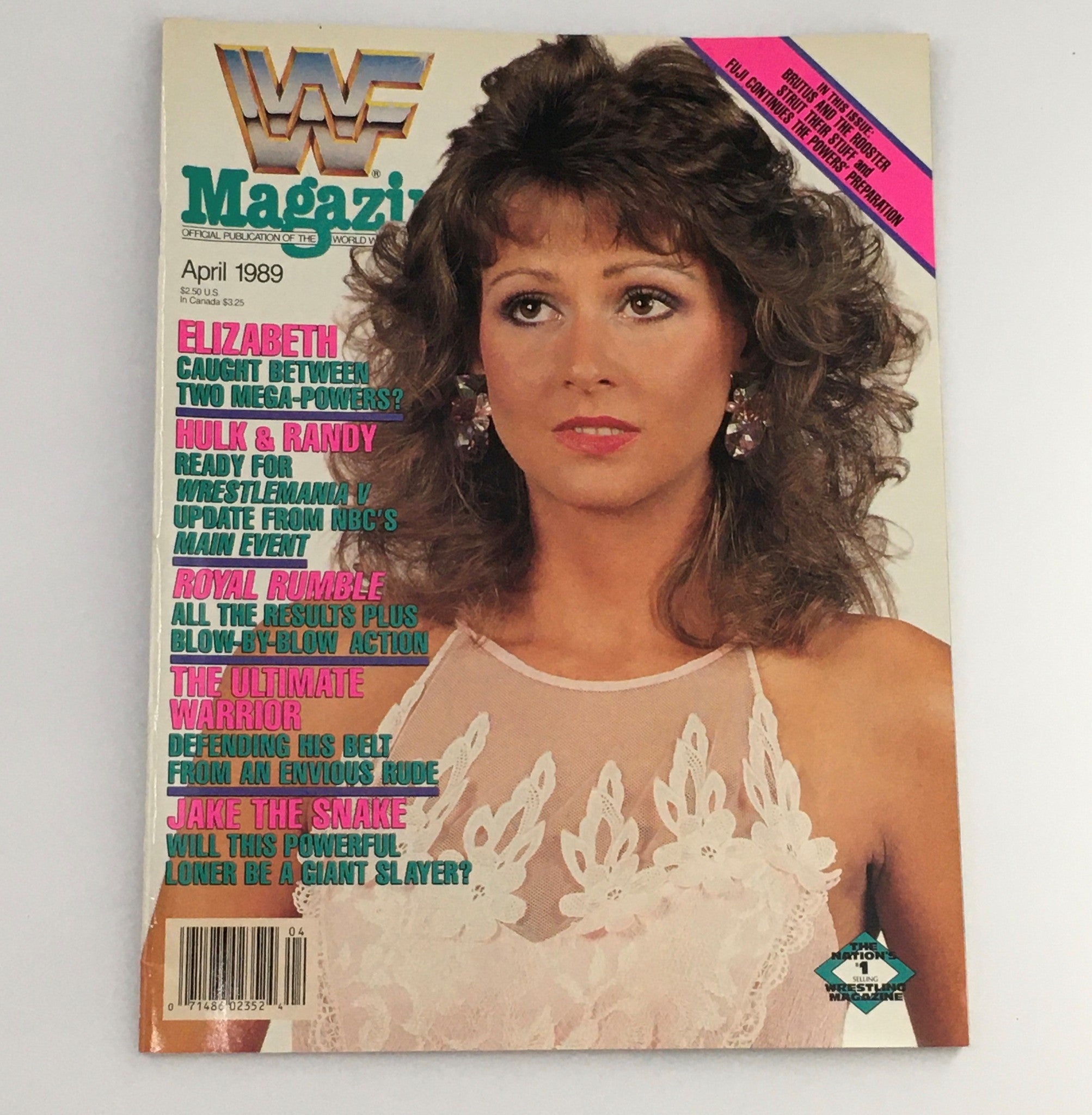 WWF Magazine April 1989 Miss Elizabeth & Hulk Hogan & Randy Savage, No Label VG