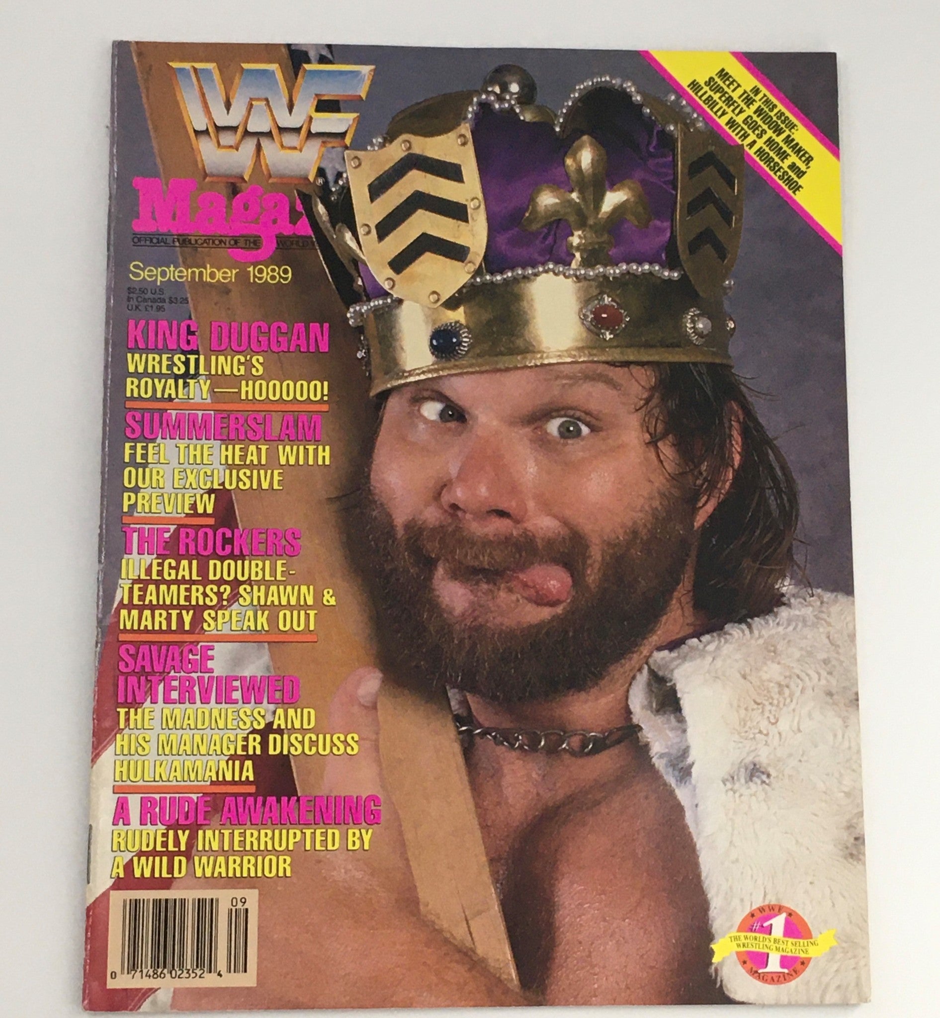 WWF Magazine September 1989 Jim Duggan & Shawn Michaels The Rockers No Label VG