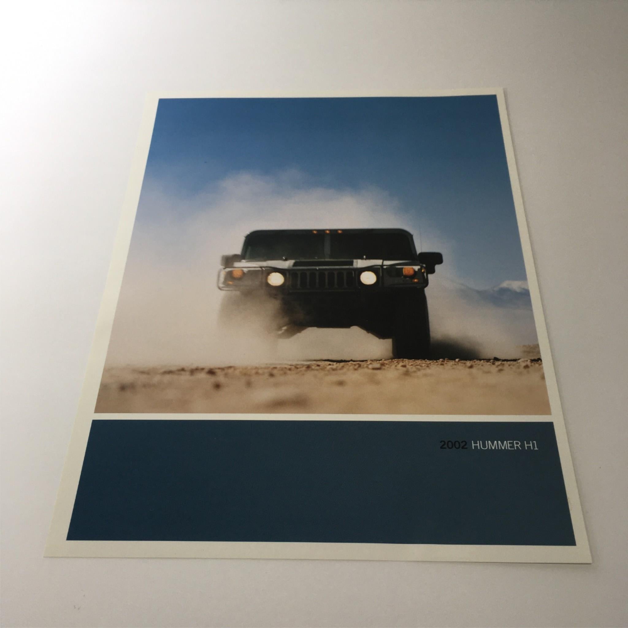 2002 Hummer H1 4x4 Dealership Car Auto Catalog Brochure