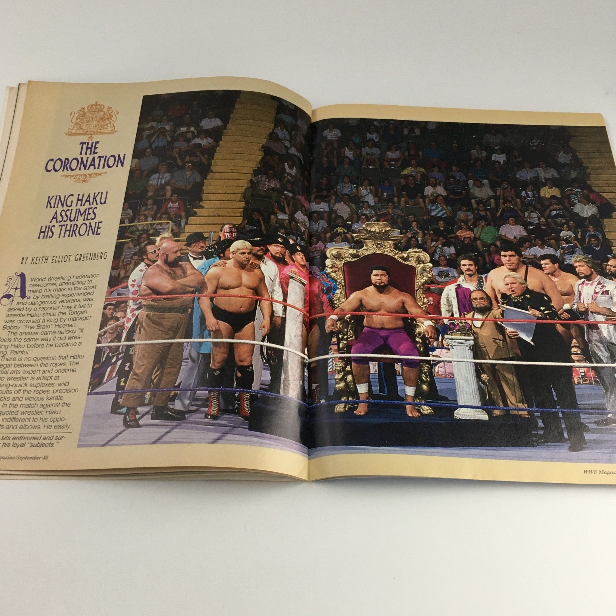 WWF Magazine September 1988 Brutus Beefcake & Jae The Snake Roberts, No Label VG