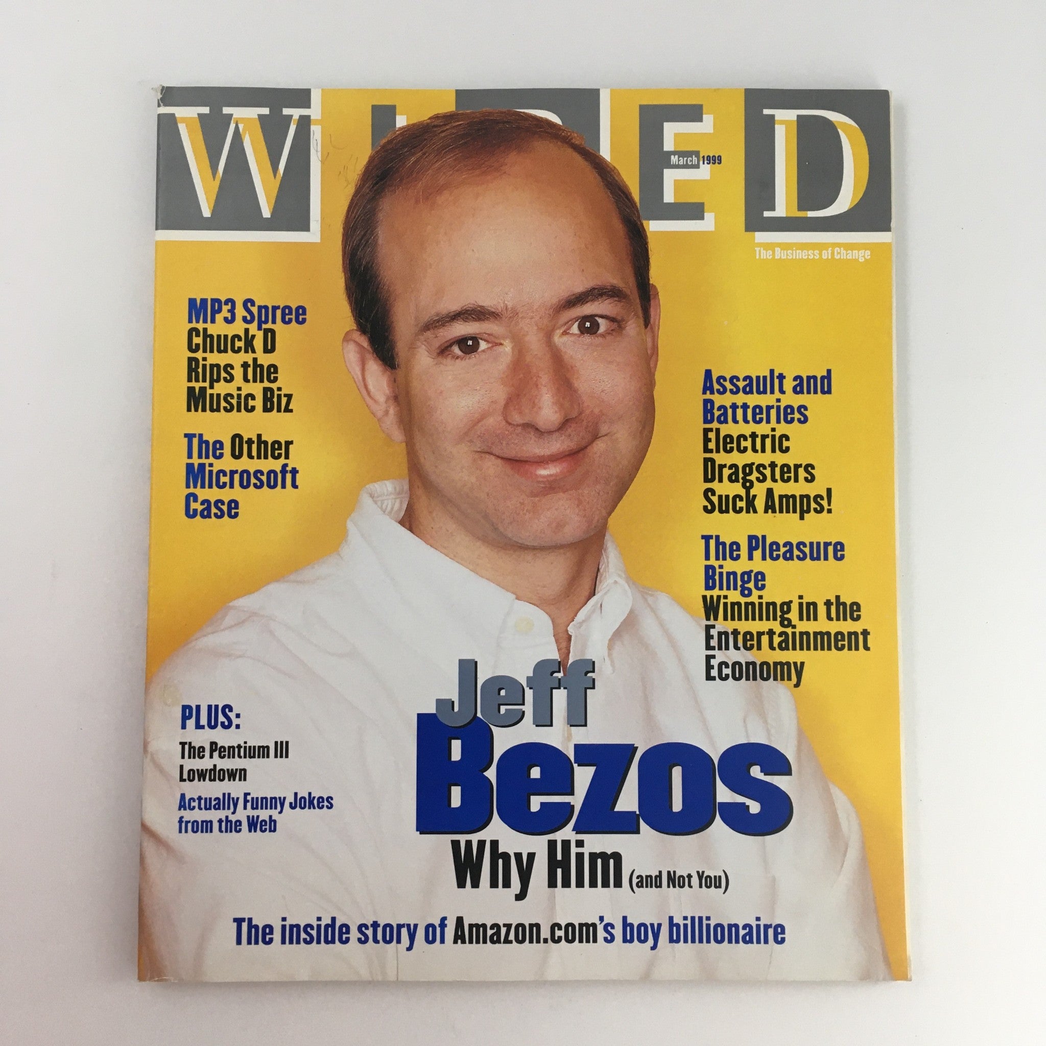 Wired Magazine March 1999 Billionaire CEO of Amazon Jeff Bezos, No Label VG