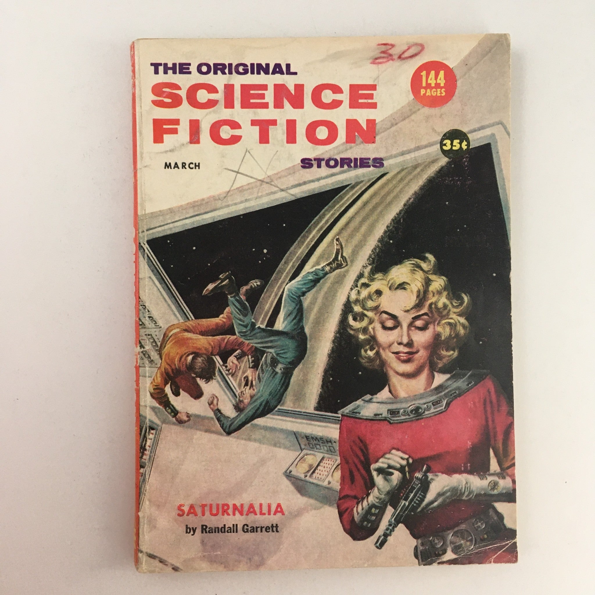 The Original Science Fiction Stories March 1957 Saturnalia Feature, No Label