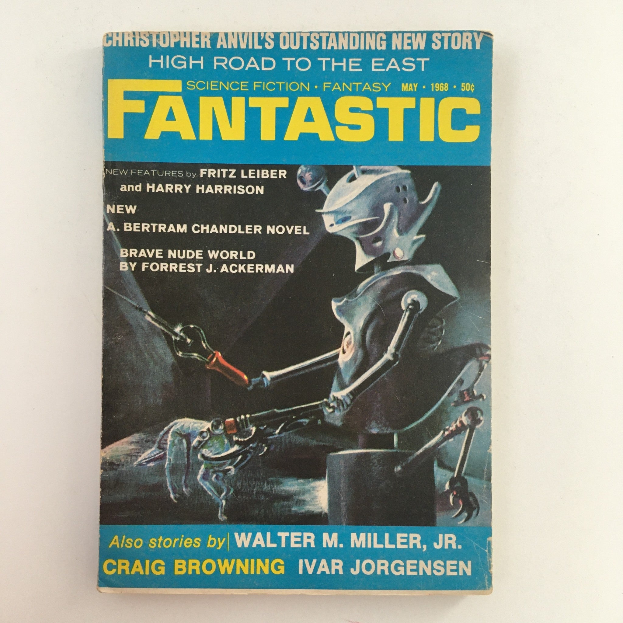 Fantastic Science Fiction & Fantasy Stories May 1968 Fritz Leiber Story No Label