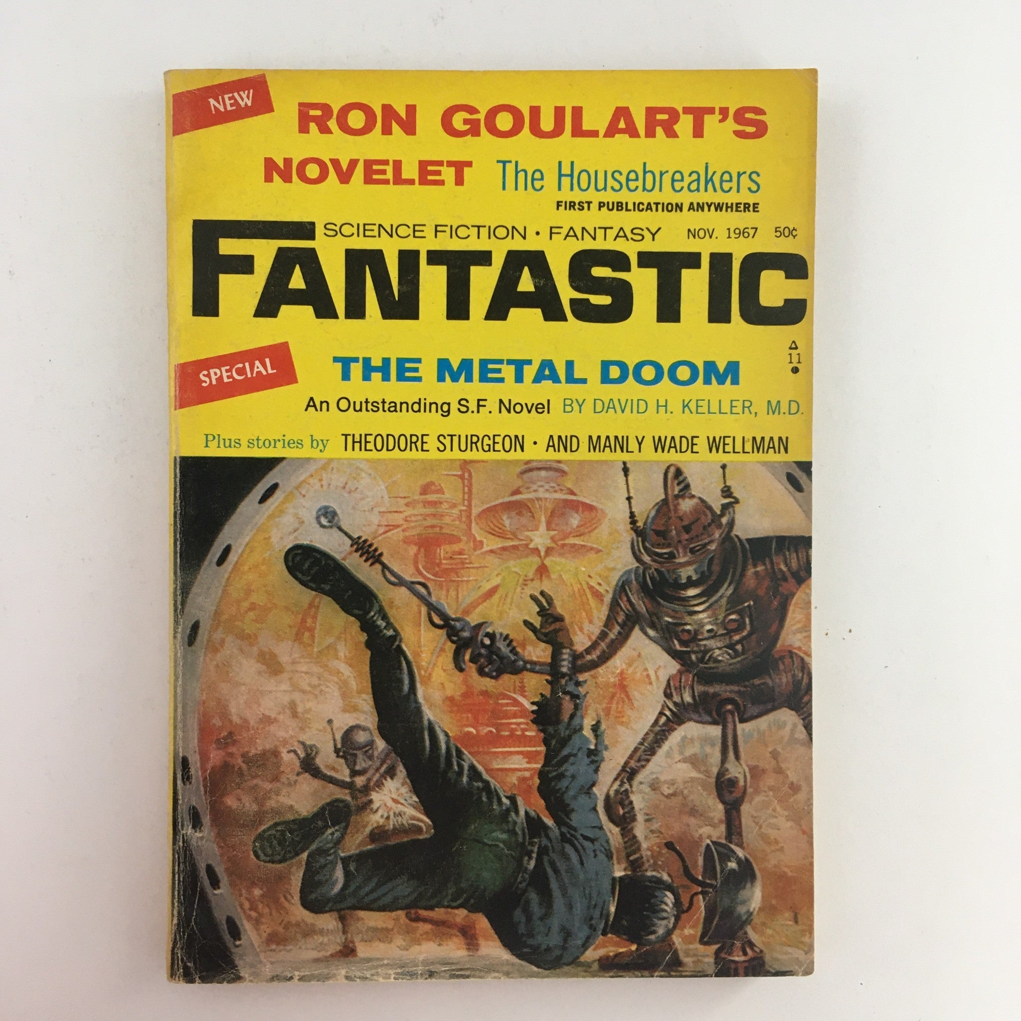 Fantastic Science Fiction, Fantasy Stories November 1967 The Metal Doom No Label