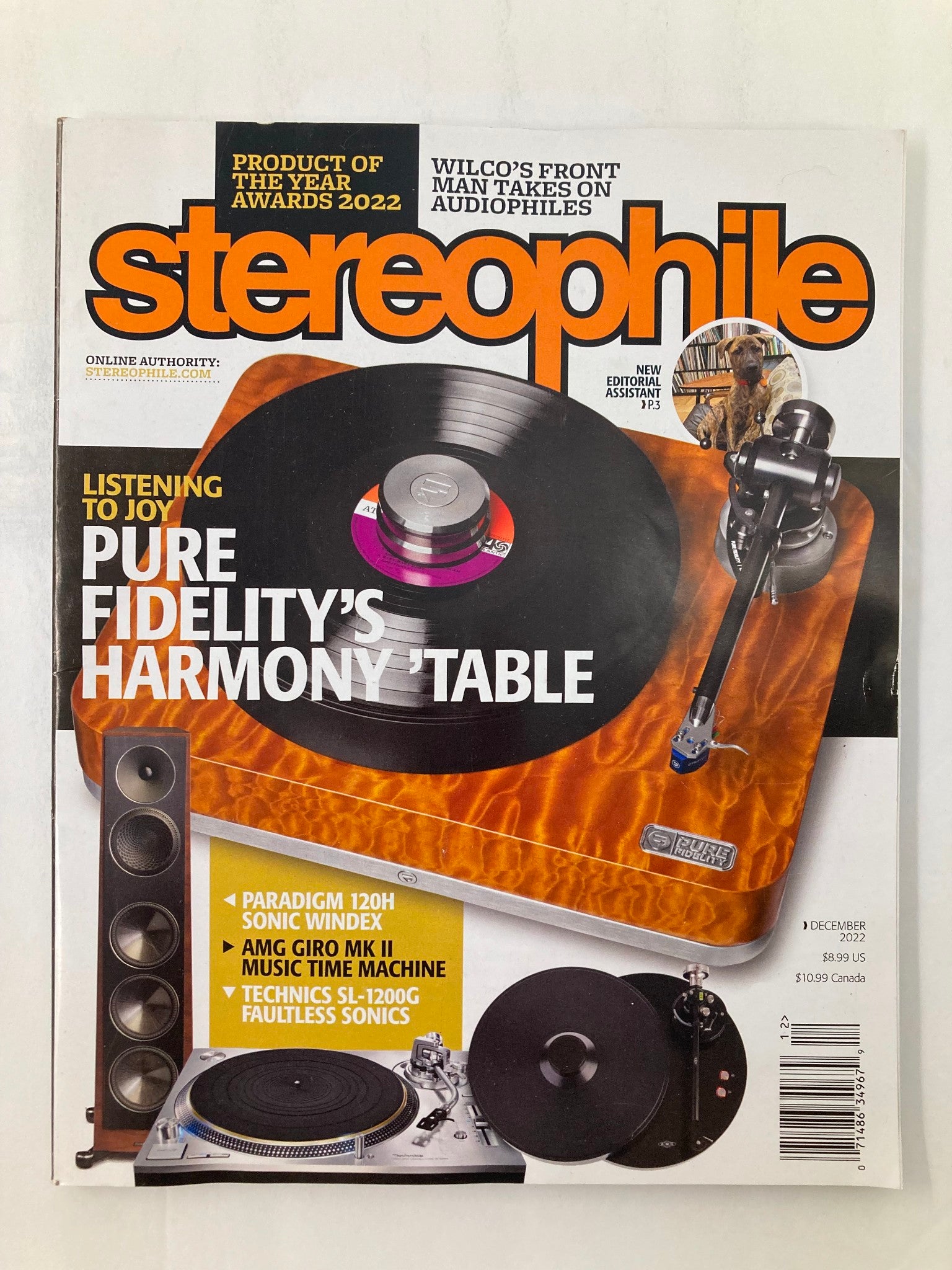 Stereophile Magazine December 2022 Vol 45 #12 Fidelity's Harmony Table No Label