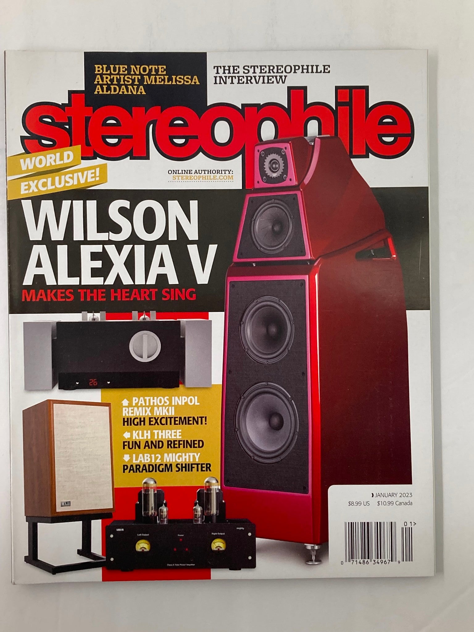 Stereophile Magazine January 2023 Vol 46 #1 Wilson Alexia V No Label