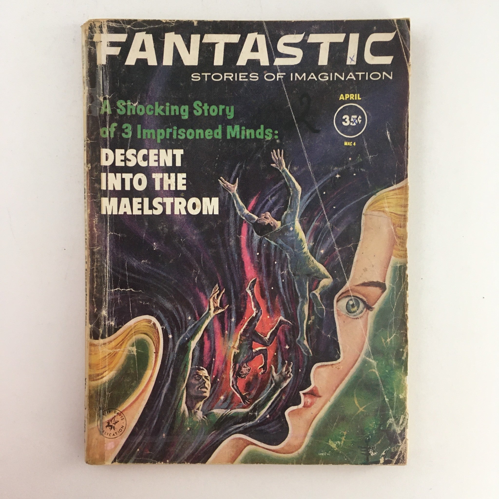 Fantastic Stories of Imagination April 1961 3 Imprisoned Mind Stories, No Label