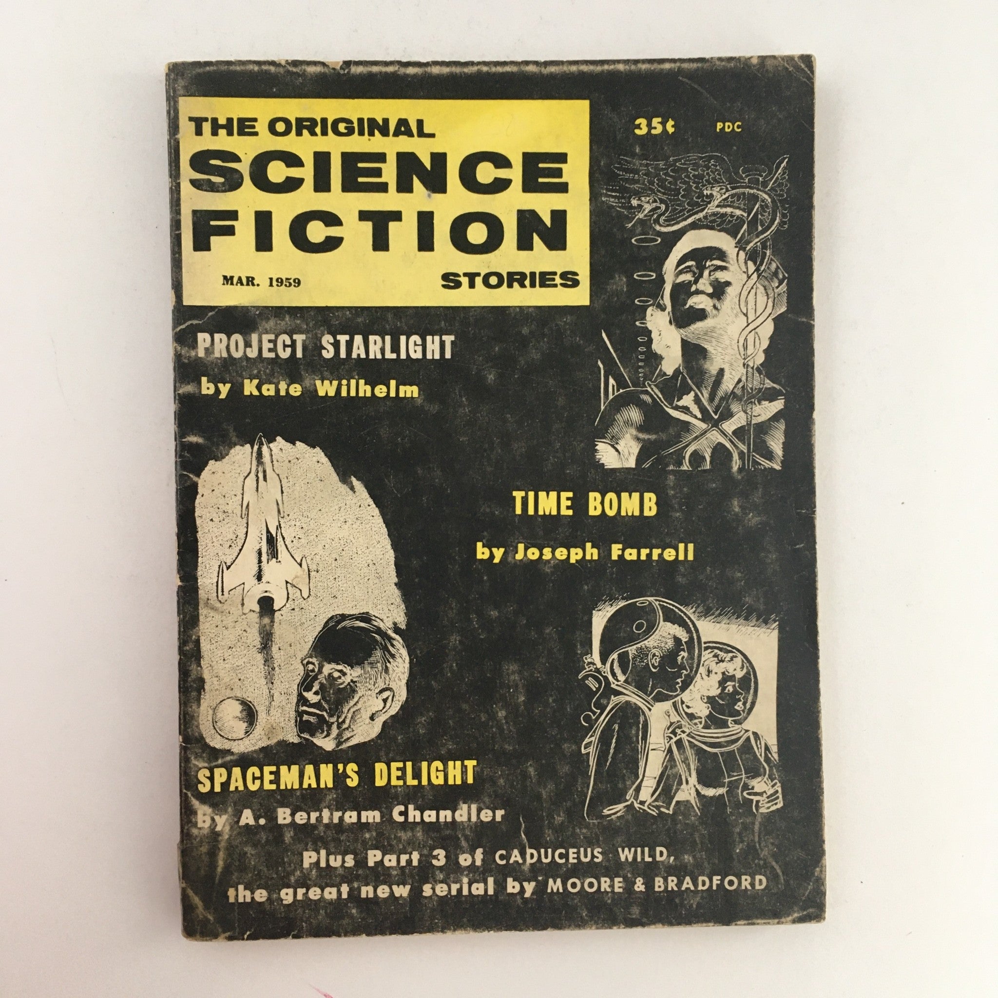 The Original Science Fiction Stories March 1959 Project Starlight Novel No Label