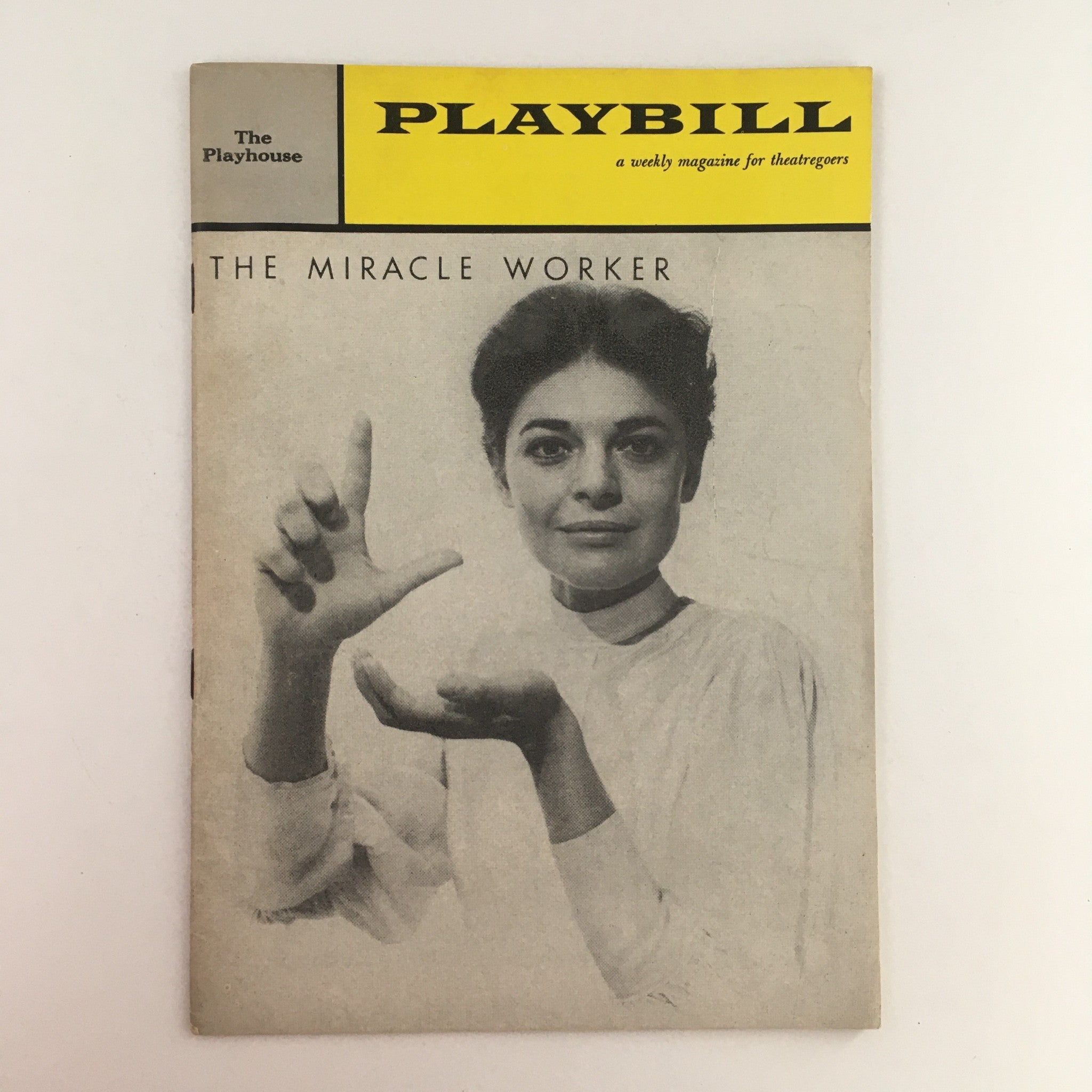 1960 Playbill The Miracle Worker by Arthur Penn at The Playhouse