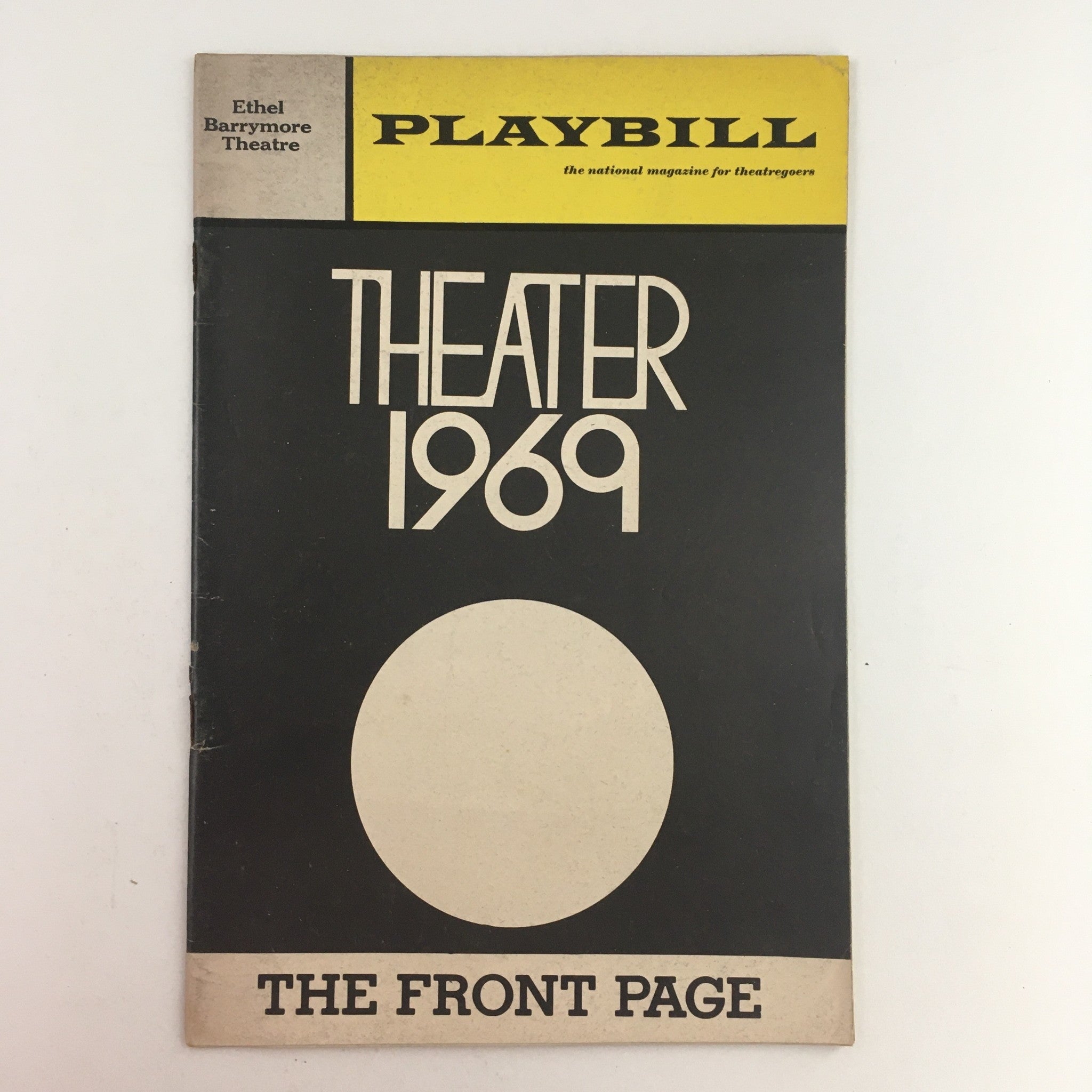 1969 Playbill The Front Page by Harold J. Kennedy at Ethel Barrymore Theatre