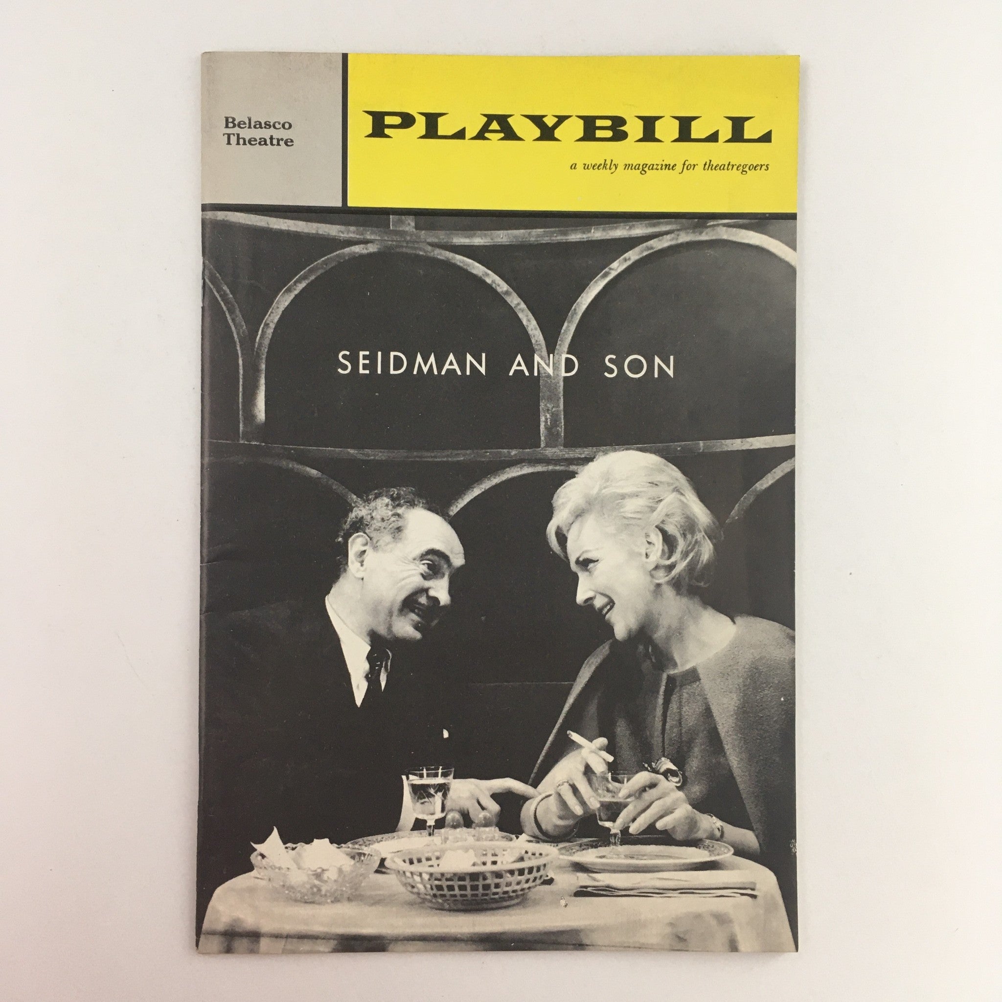 1962 Playbill Seidman and Son by Elick Moll Novel at Belasco Theatre