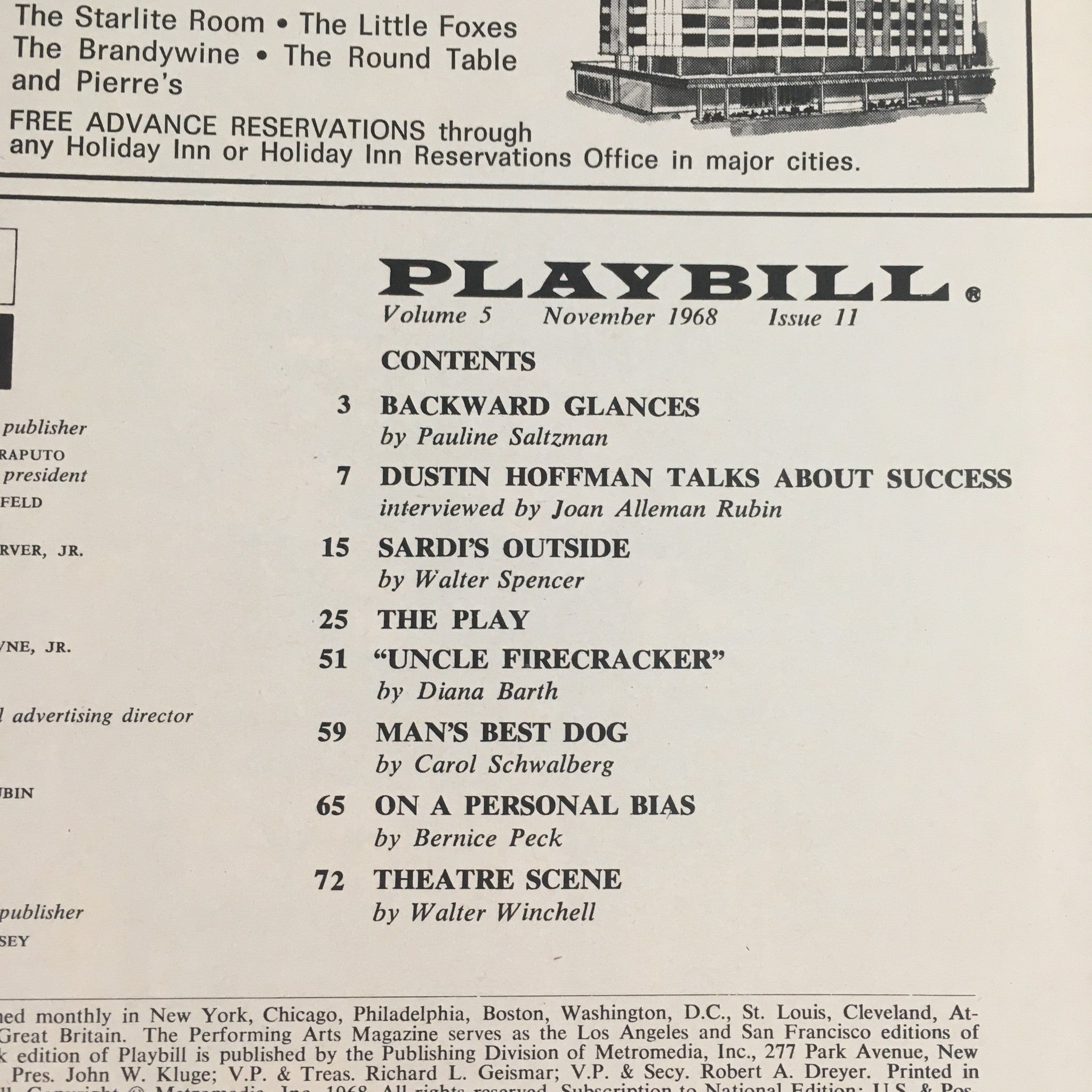 1968 Playbill Joel Grey in George M! by Joe Layton at The Palace Theatre