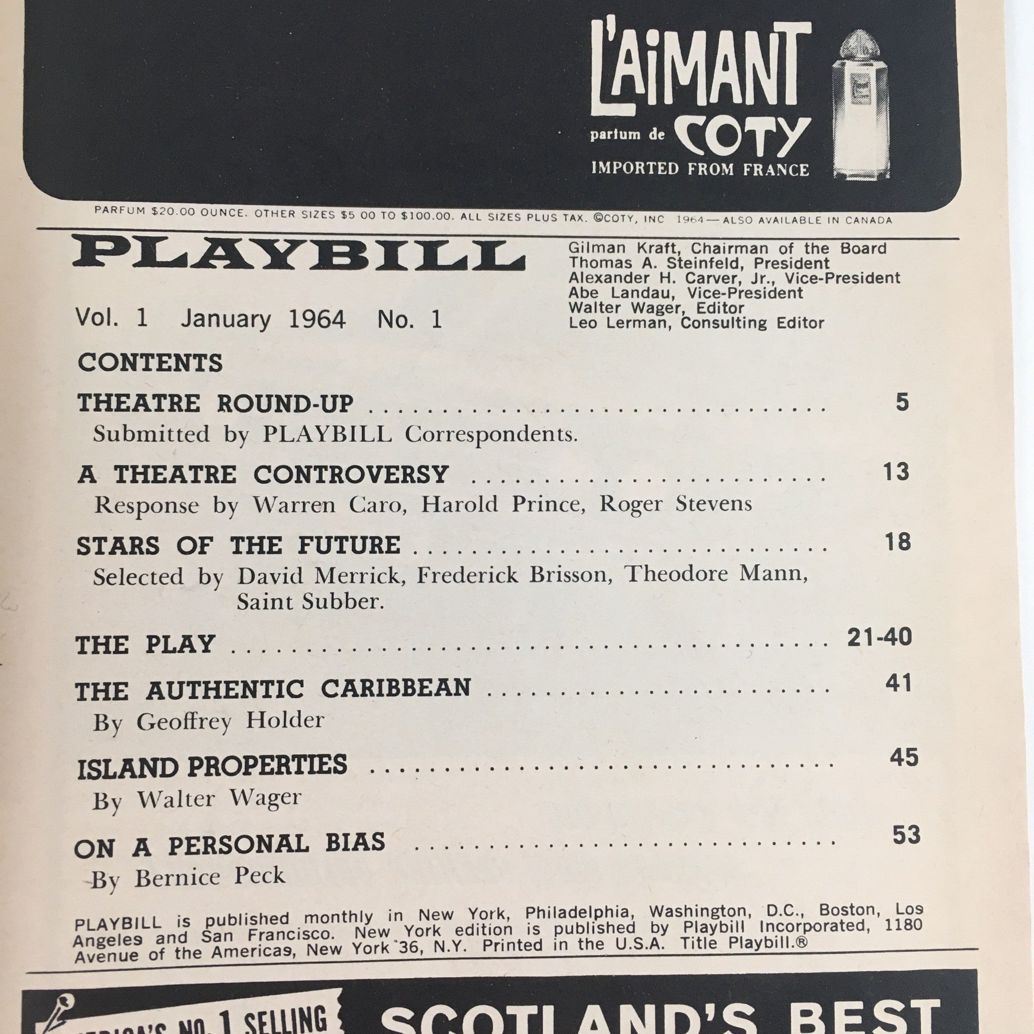 1964 Playbill The Private Ear and The Public Eye at Morosco Theatre