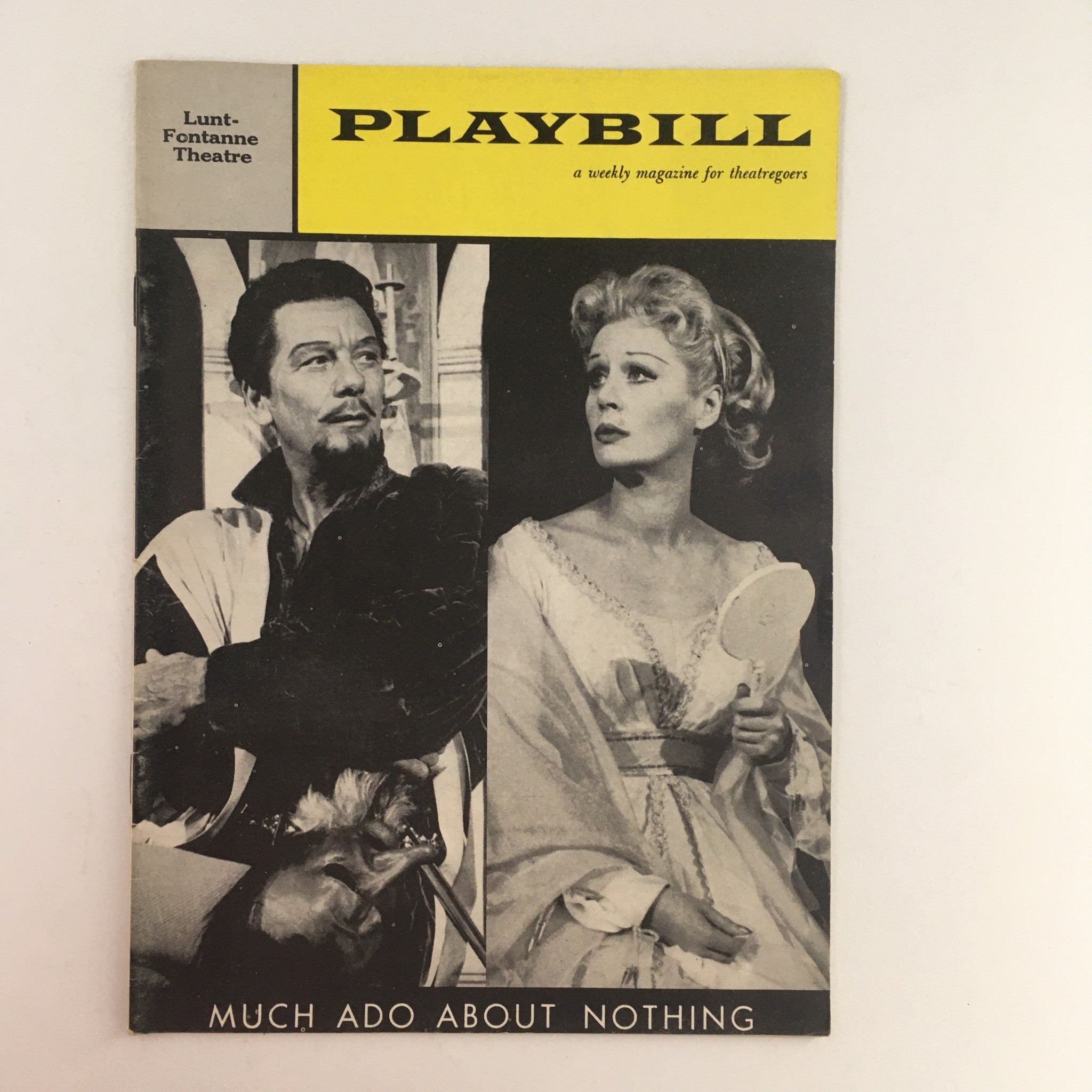 1959 Playbill Much Ado About Nothing Broadway at Lunt-Fontanne Theatre