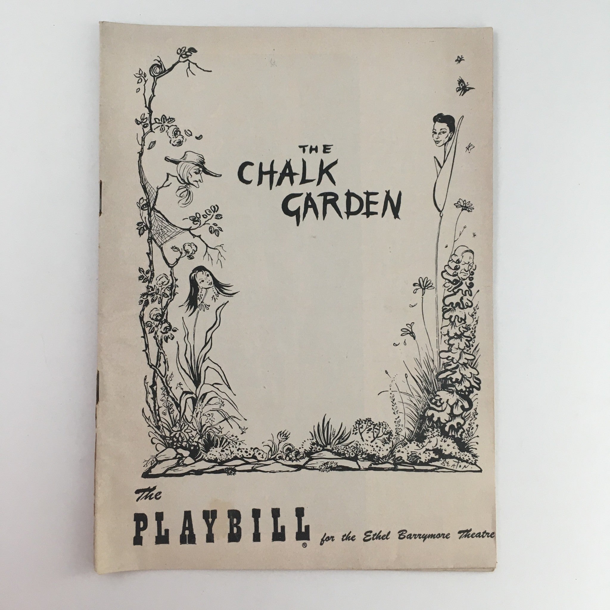 1955 Playbill The Chalk Garden Broadway at Ethel Barrymore Theatre