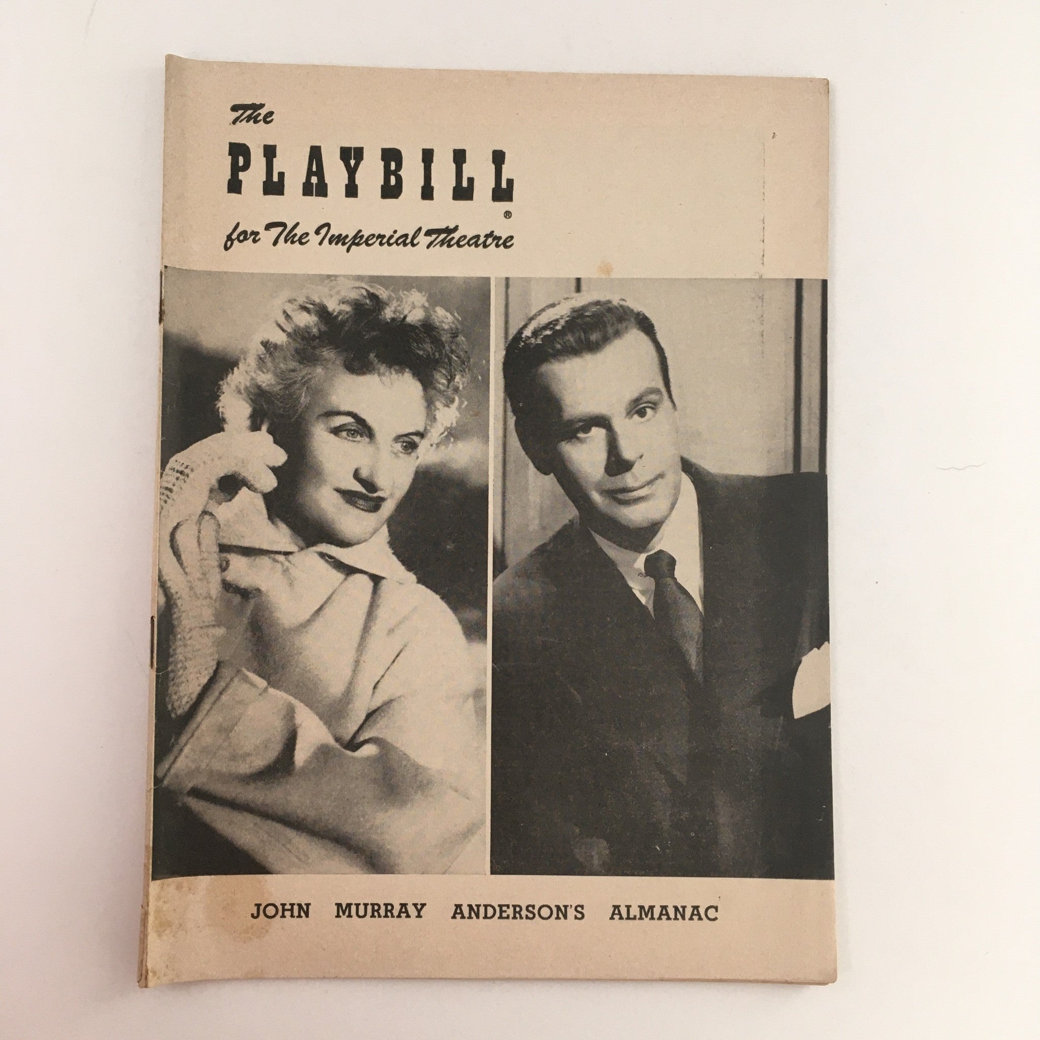 1954 Playbill John Murray Anderson's Almanac Broadway at Imperial Theatre