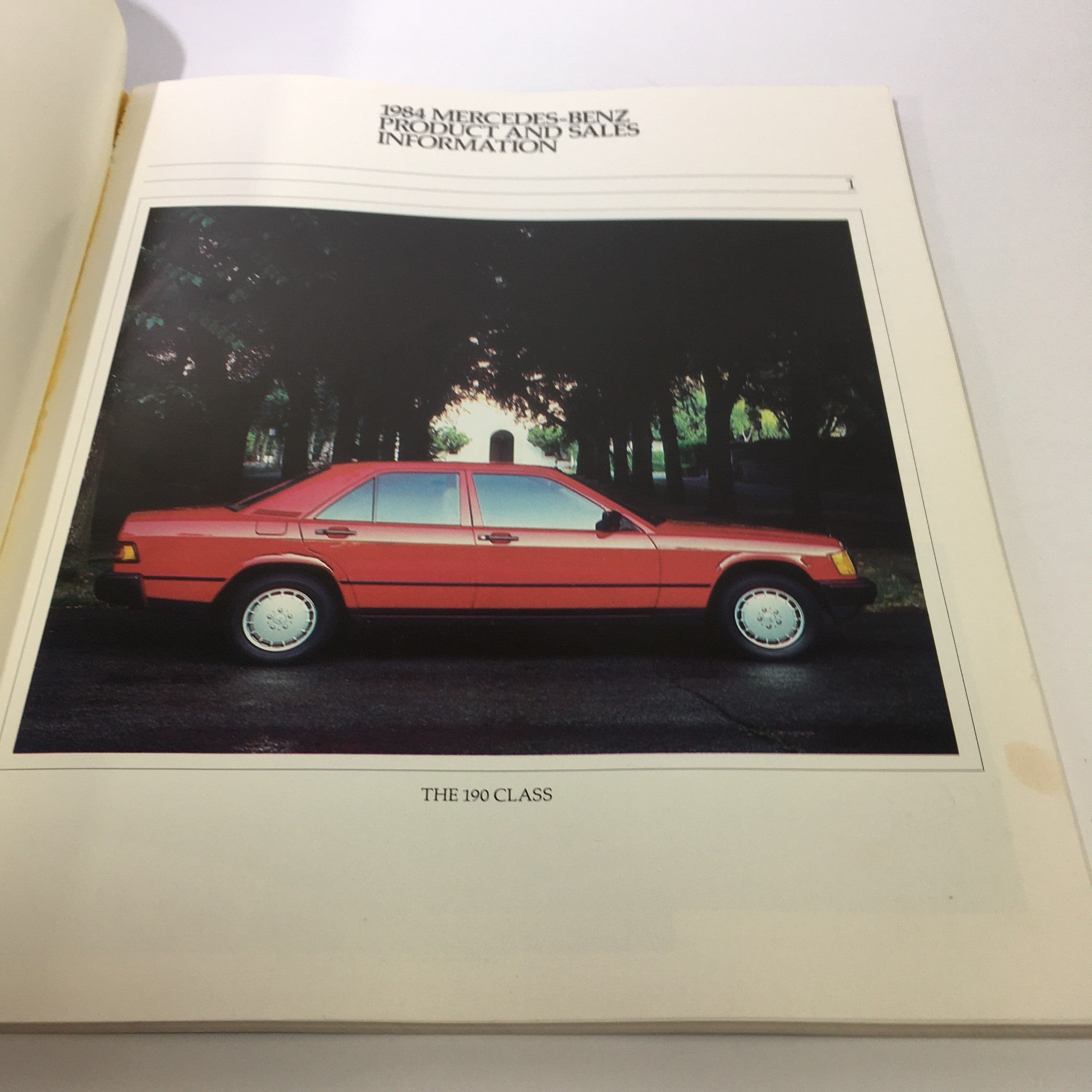 1984 Mercedes-Benz Product and Sales Information Catalog