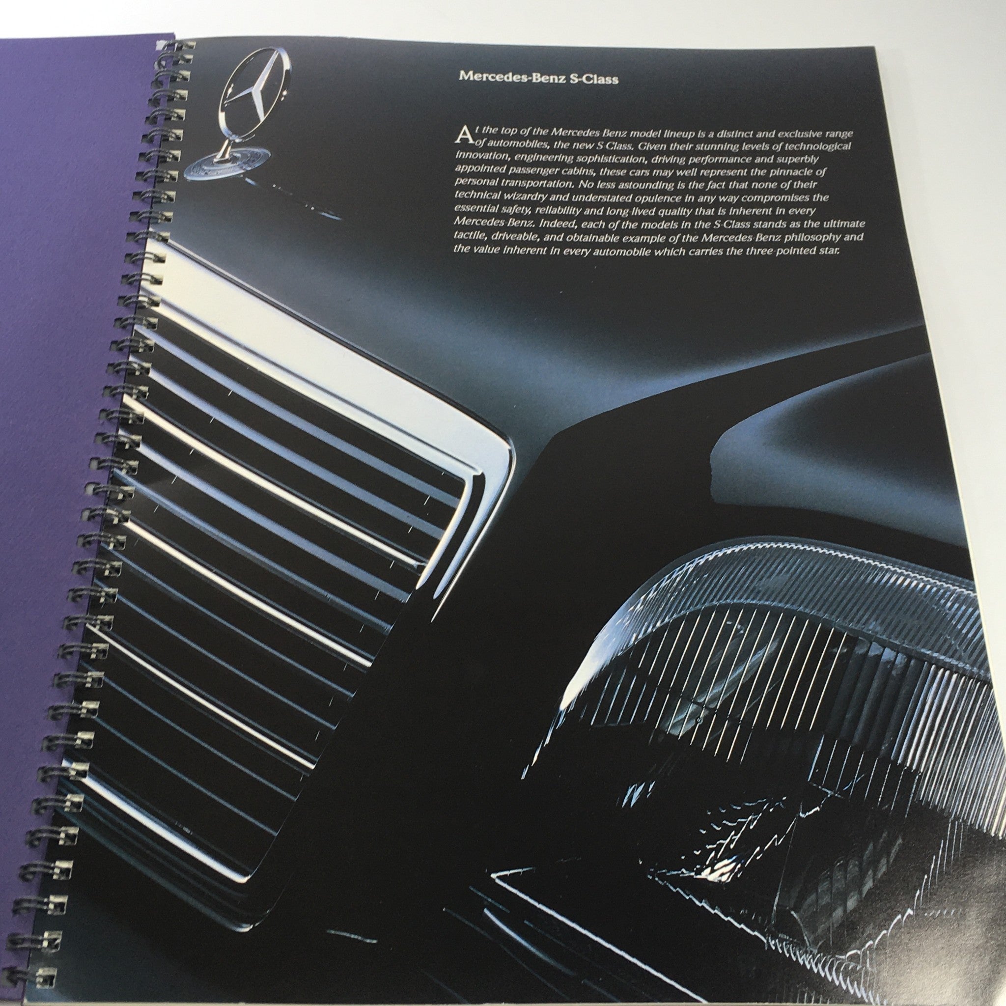 1995 Mercedes-Benz S-Class Presentation Guide Dealership Brochure