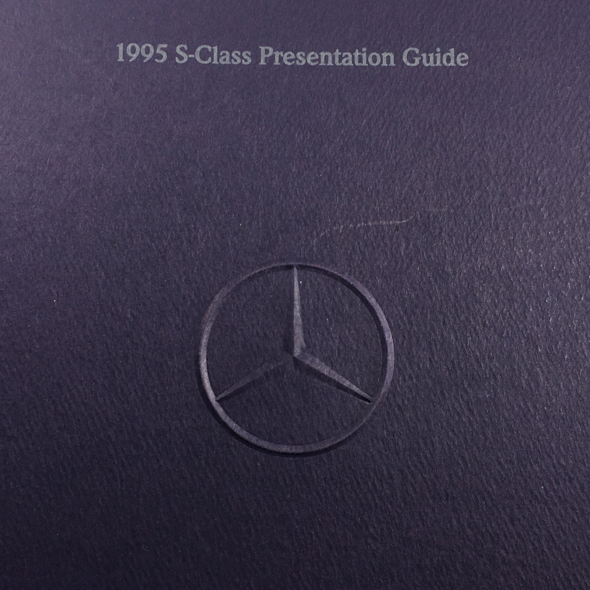 1995 Mercedes-Benz S-Class Presentation Guide Dealership Brochure