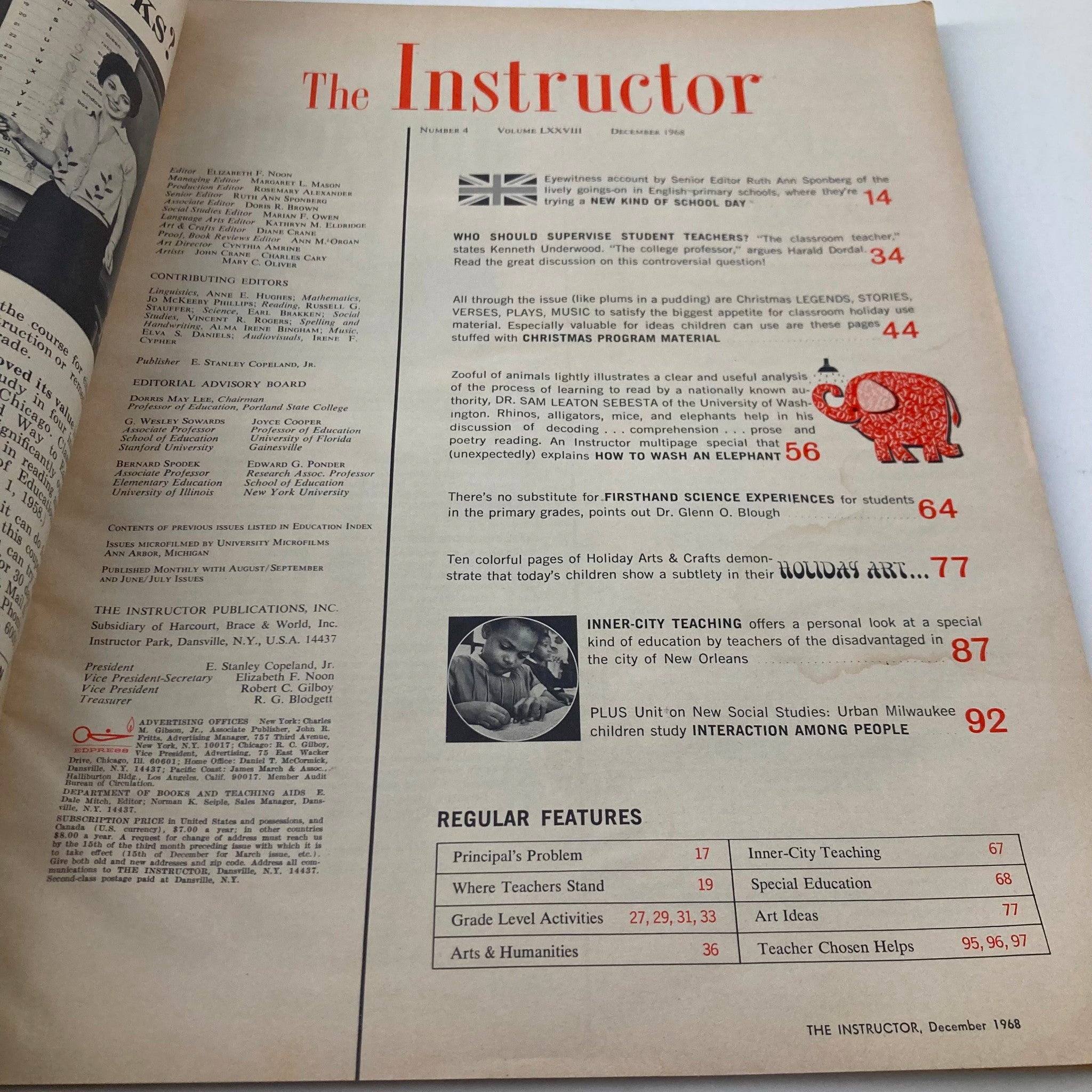 VTG Instructor Magazine December 1968 Santa from Sweden - Georg Jensen No Label