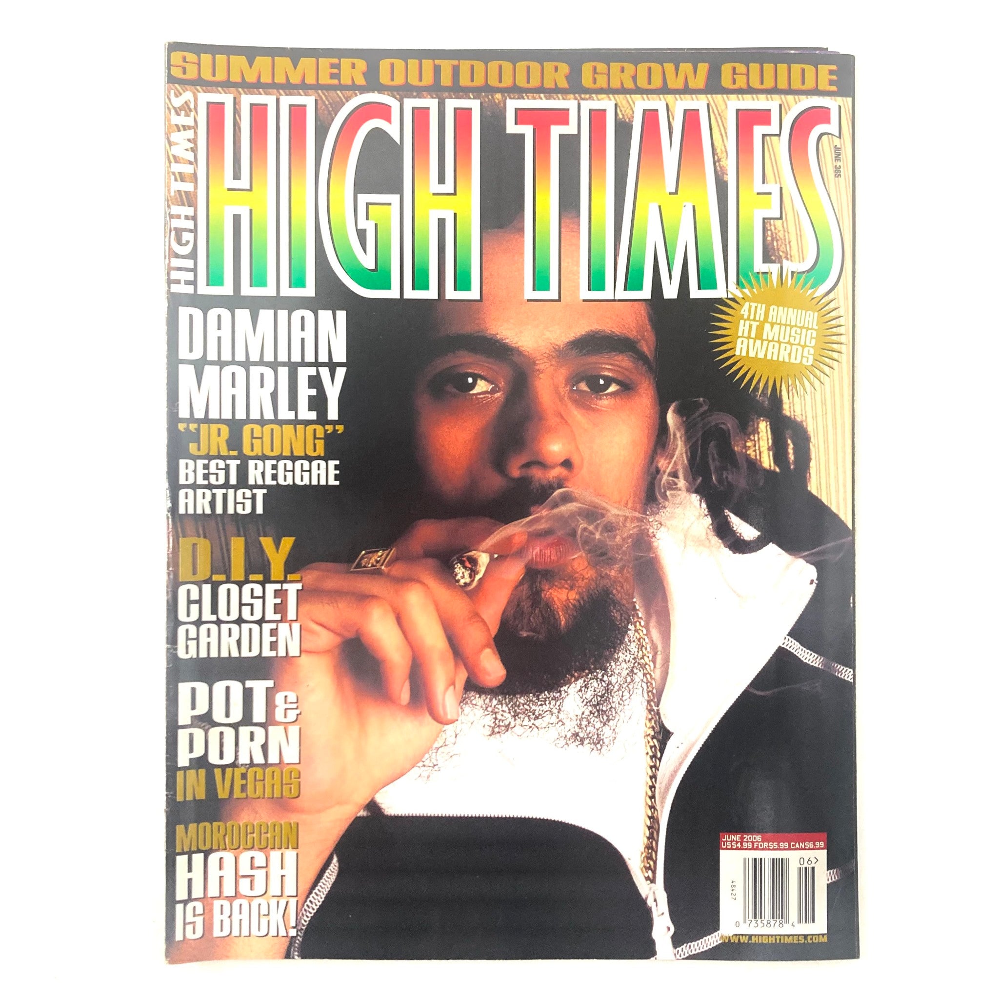 High Times Magazine June 2006 #365 Damian Marley "Jr. Gong" Best Artist No Label