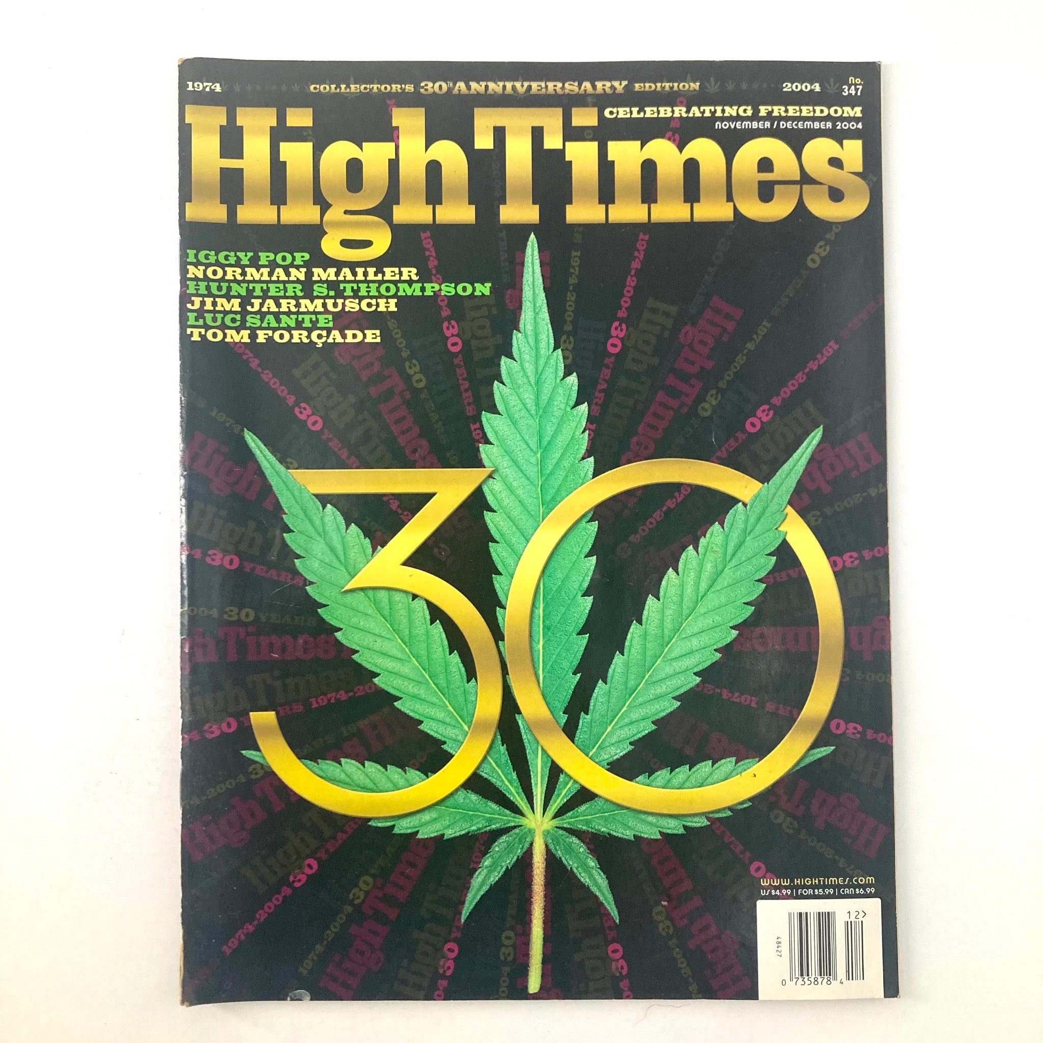 High Times Magazine November 2004 #347 Collector's 30th Anniversary Ed. No Label