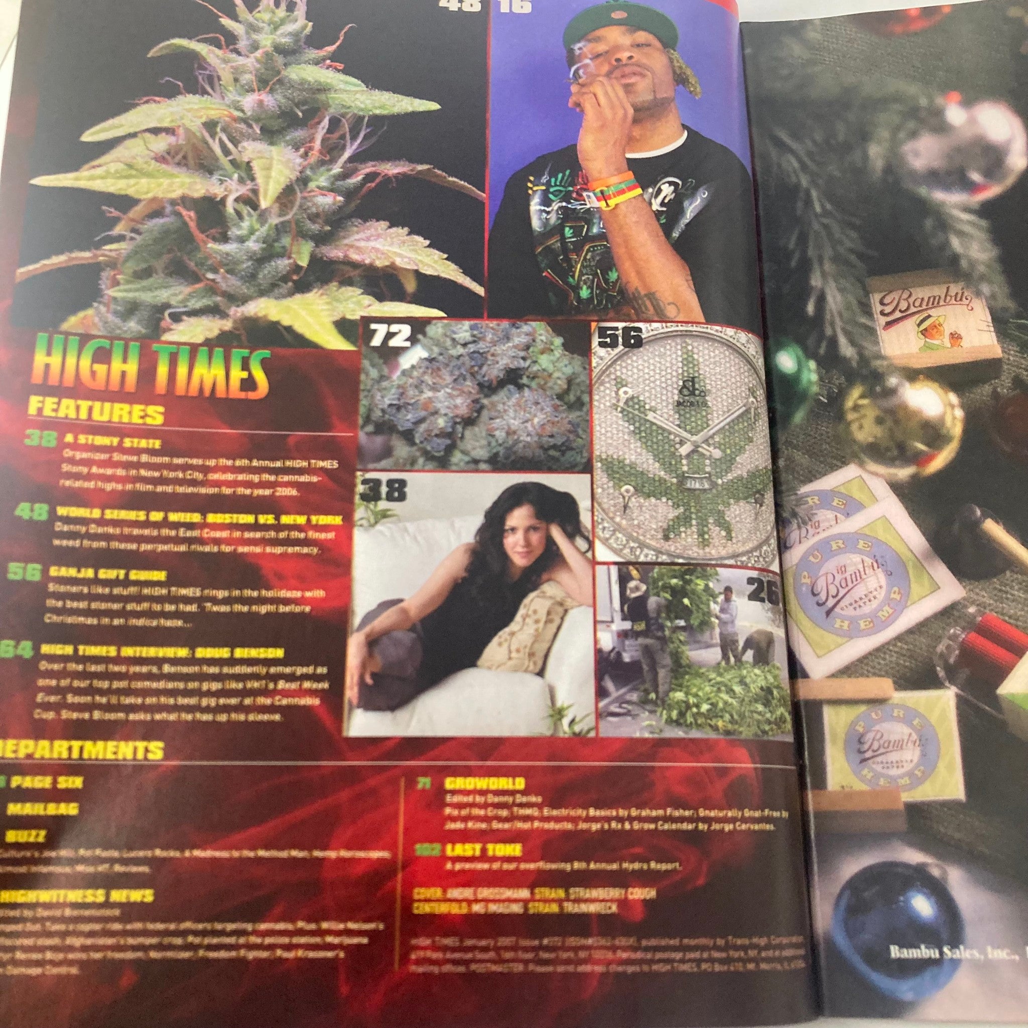 High Times Magazine January 2007 Battle of the Buds Boston vs New York No Label