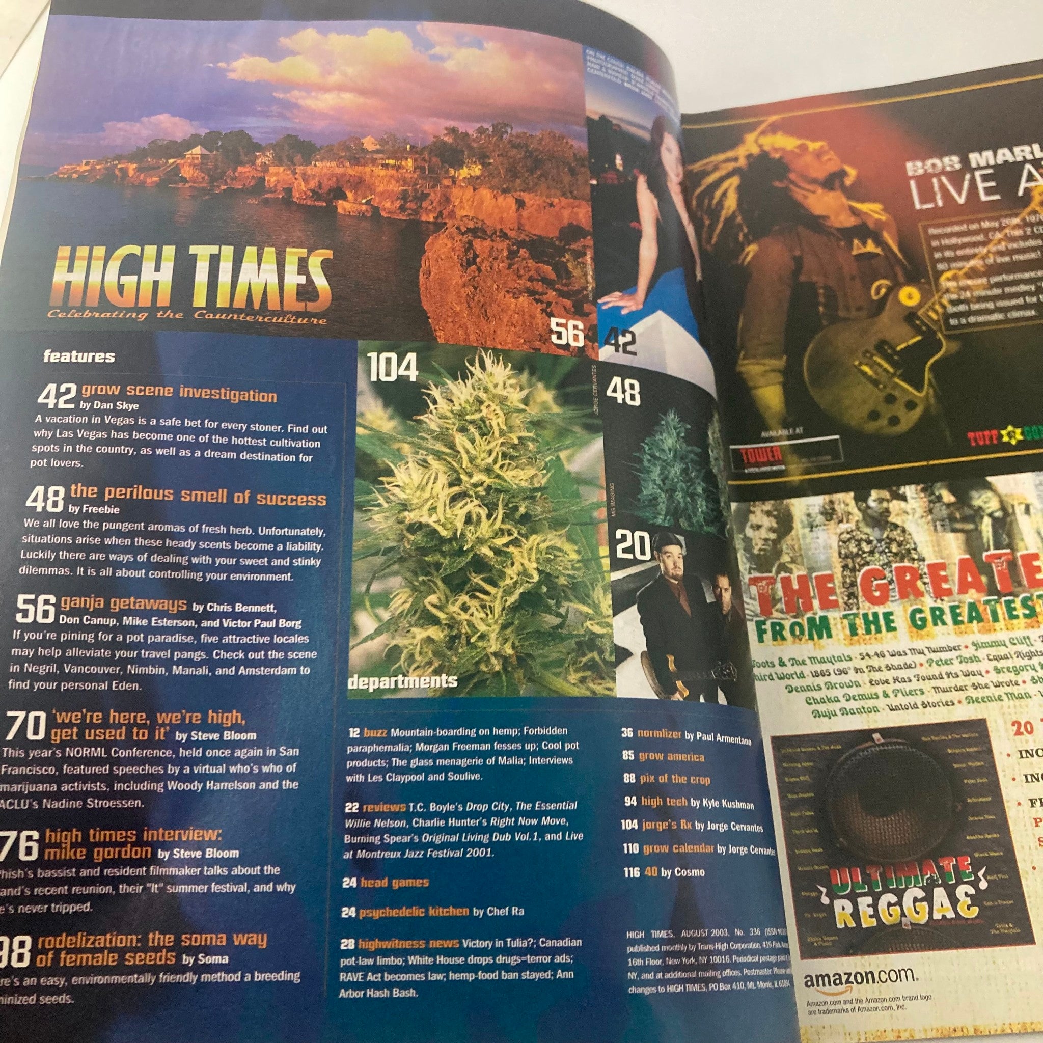 High Times Magazine August 2003 #336 Phish Mike Gordon Interview No Label