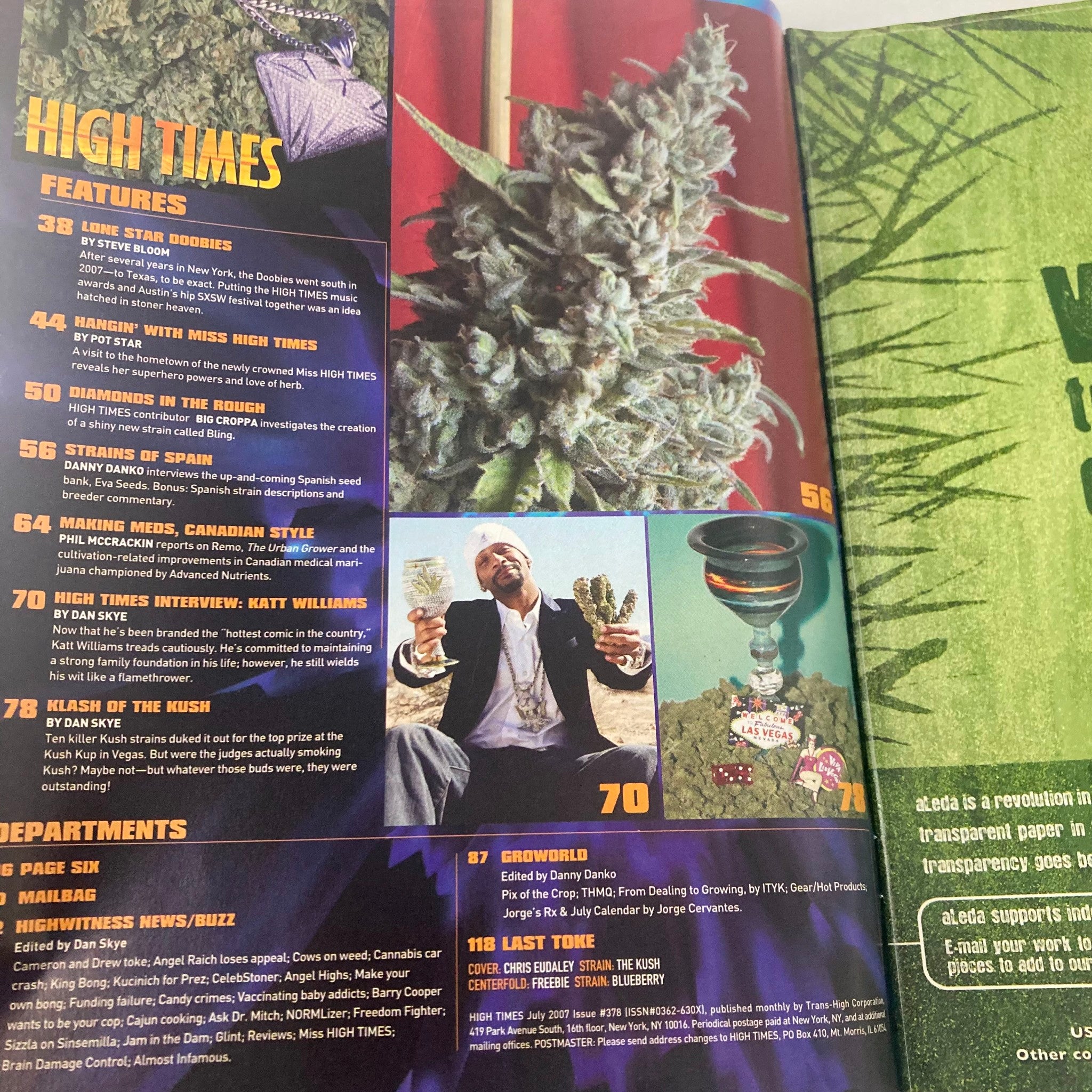 High Times Magazine July 2007 #378 Best Buds We Rank The Dank No Label