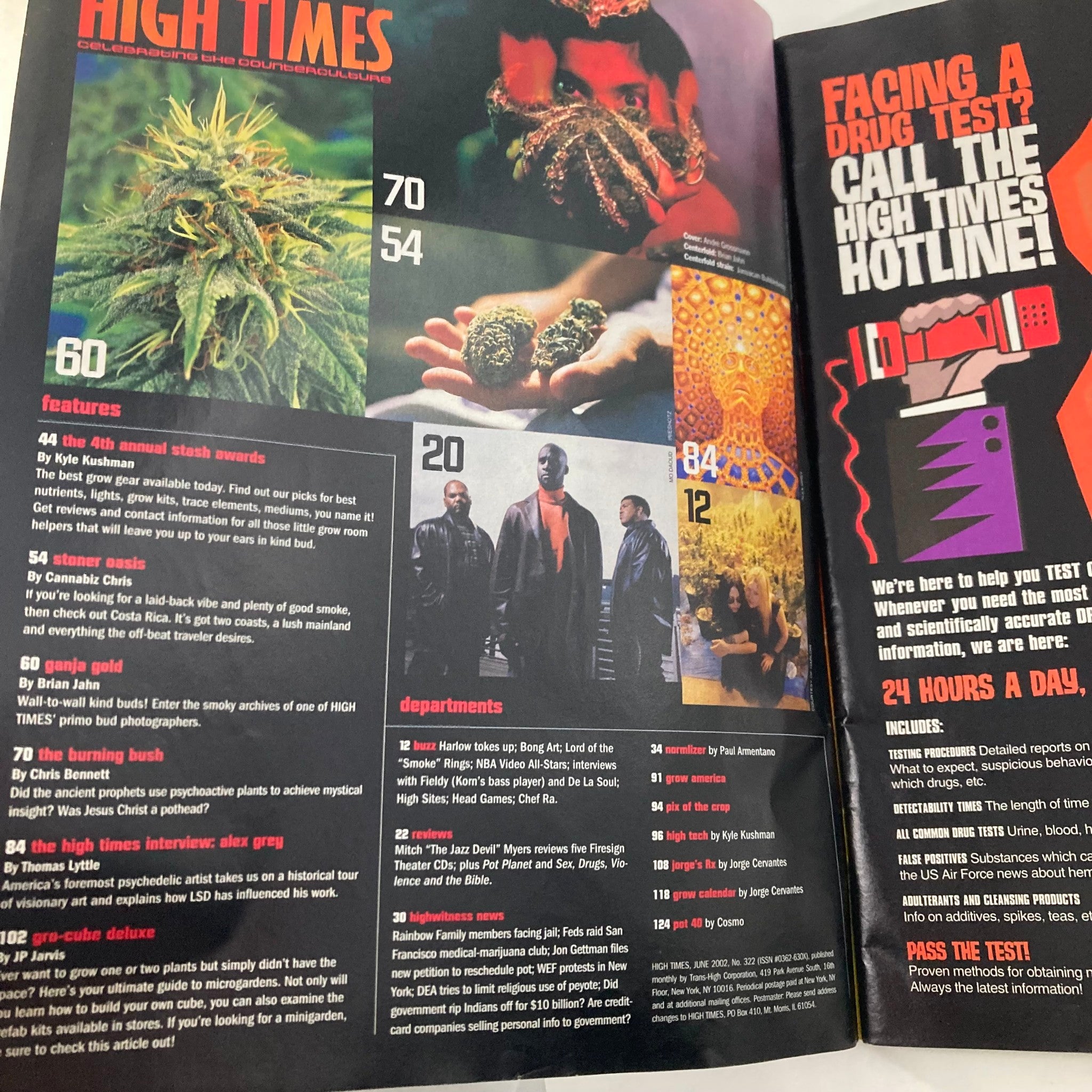 High Times Magazine June 2002 #322 World's Best Grow Boxes No Label