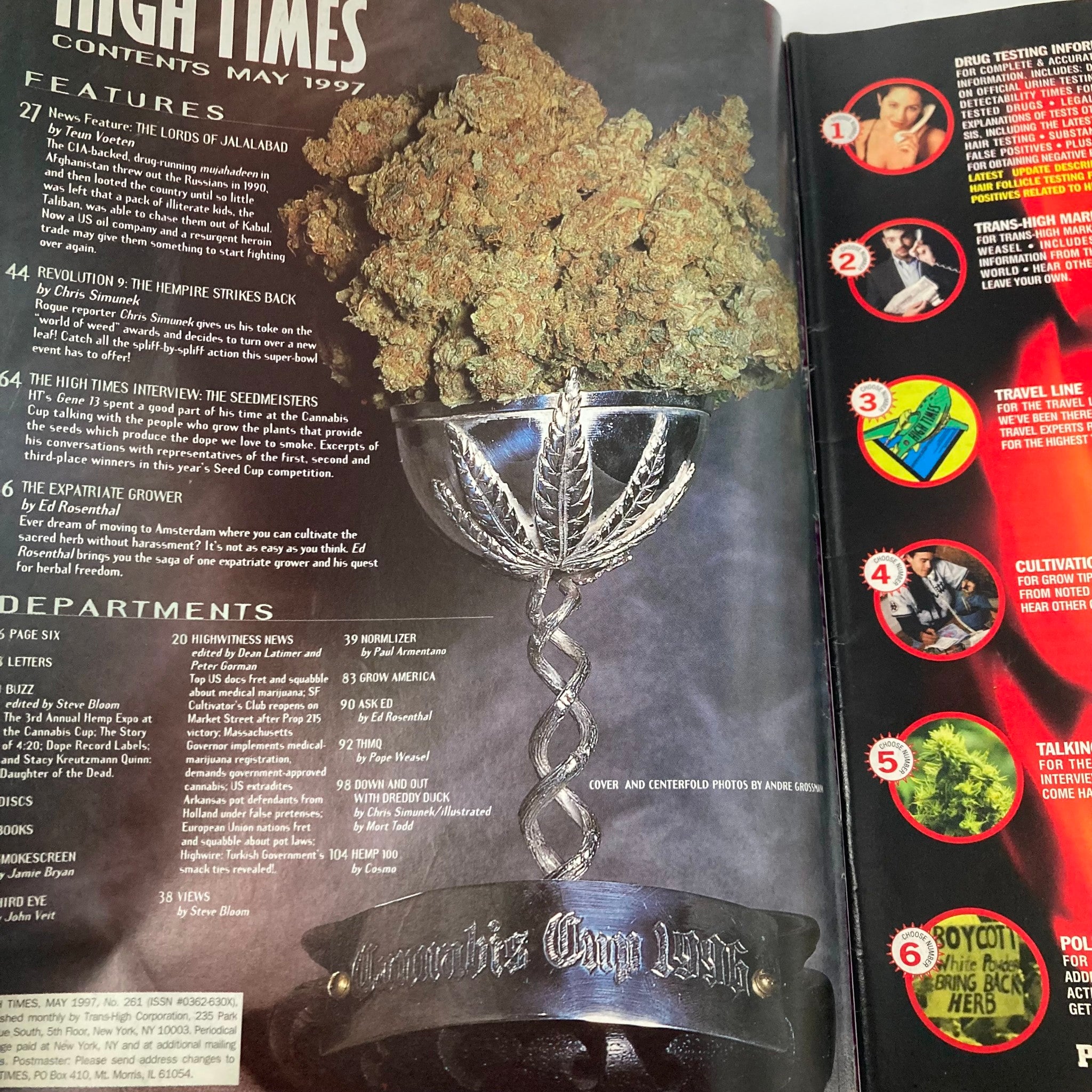 High Times Magazine May 1997 #261 Holland's Best Buds and Seeds No Label