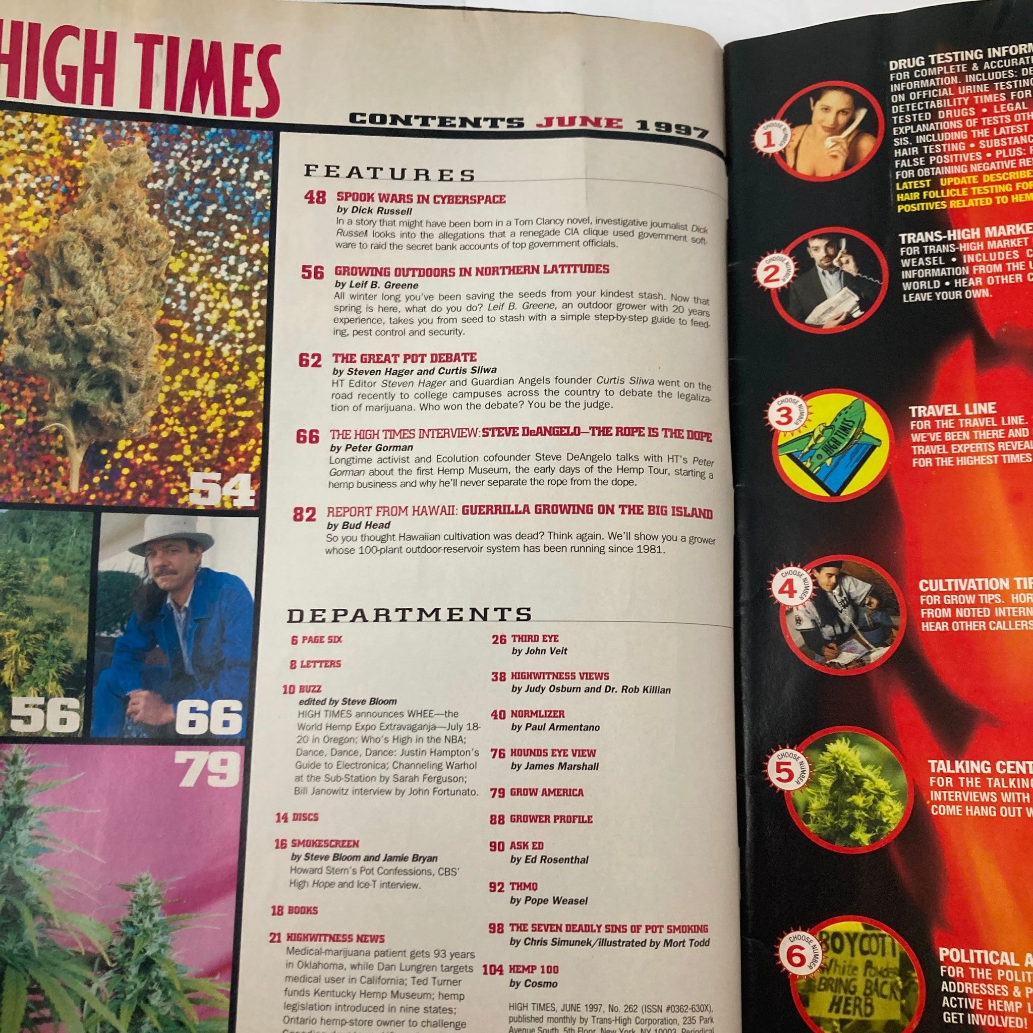 High Times Magazine June 1997 The Summer of Bud Growing Under the Sun No Label