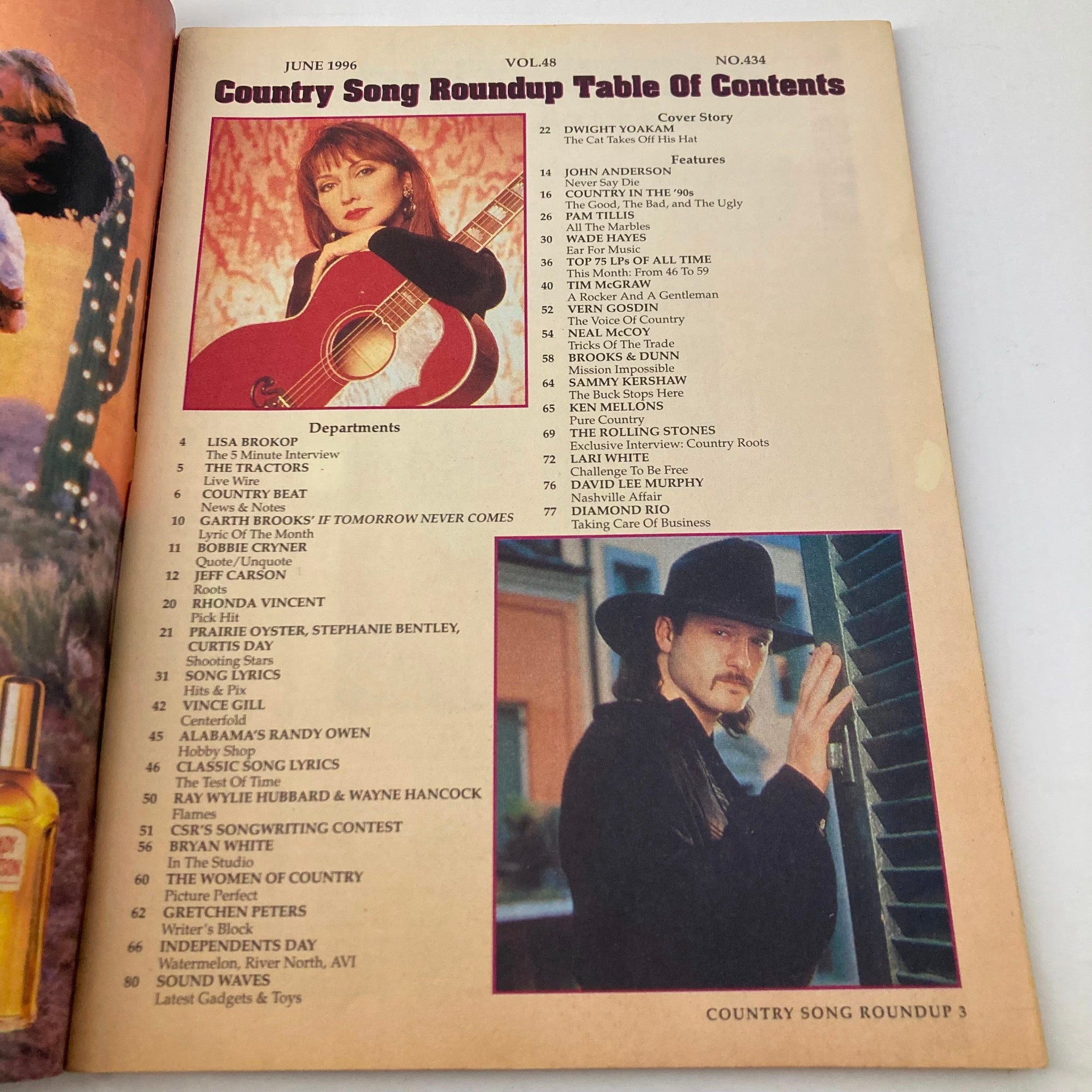 Country Song Roundup Magazine June 1996 Dwight Yoakam No Label VG