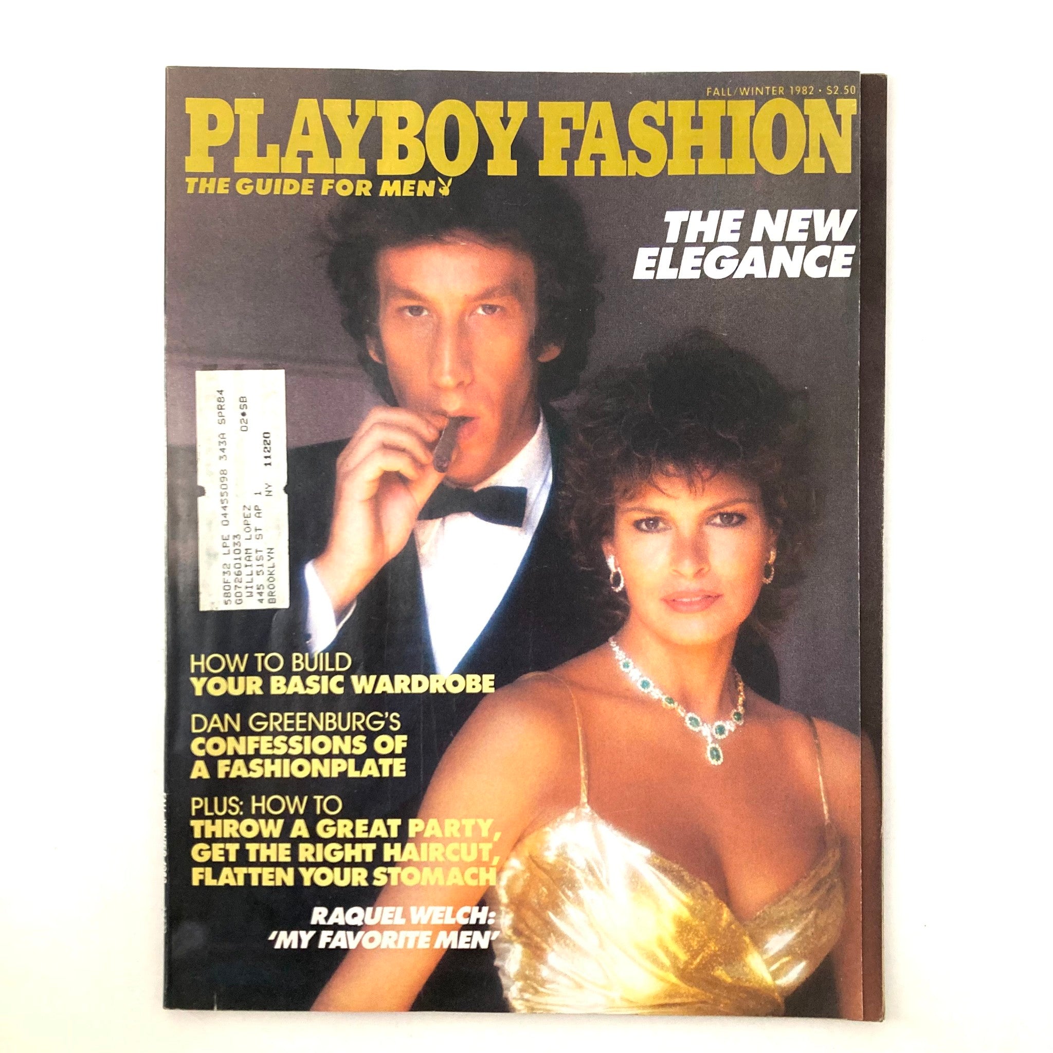 Playboy Fashion Magazine Fall 1982 Racquel Welch and Husband Andrei Weinfeld