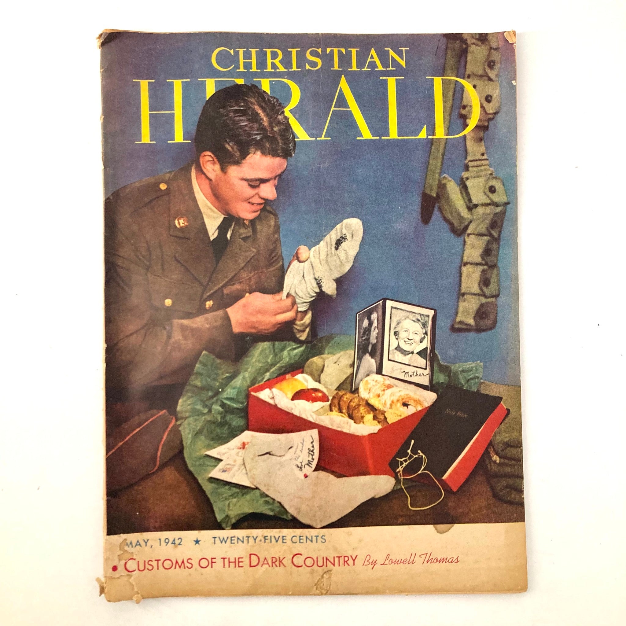 VTG Christian Herald Magazine May 1942 Customs of The Dark Country No Label