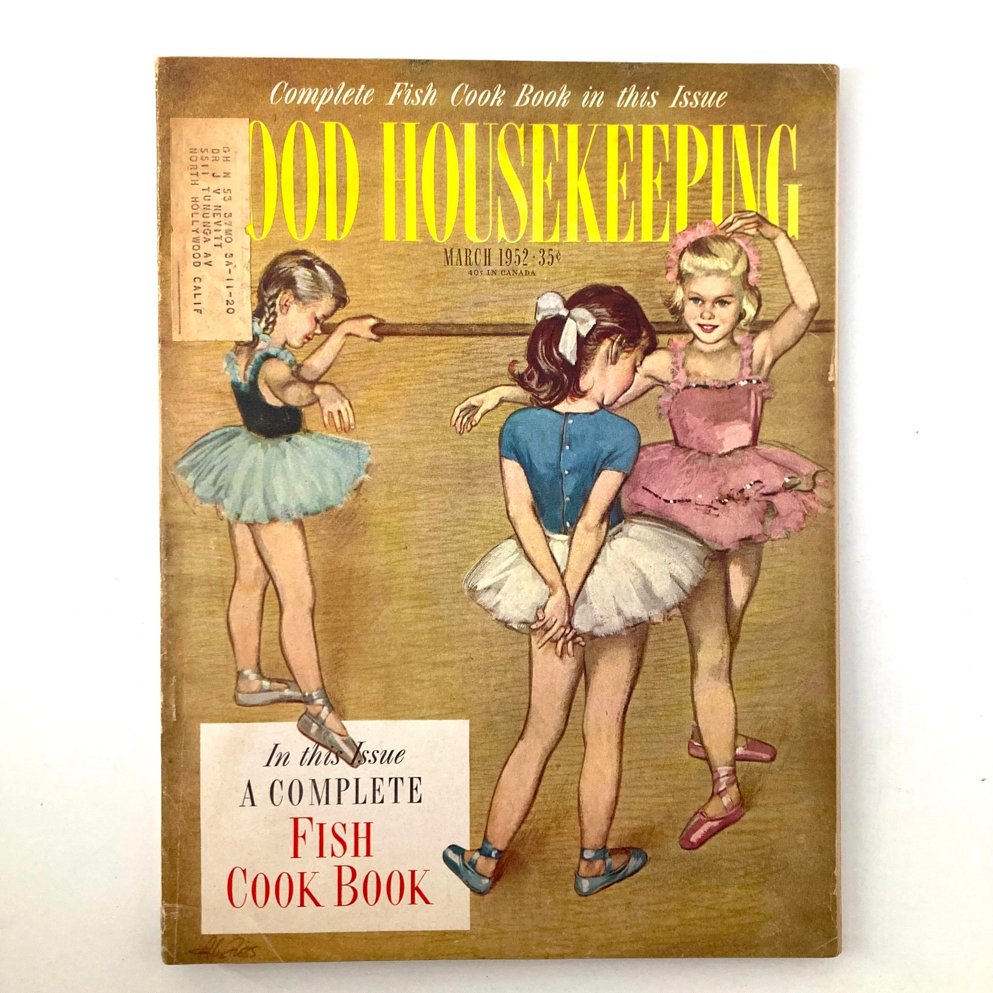 VTG Good Housekeeping Magazine March 1952 A Complete Fish Cook Book