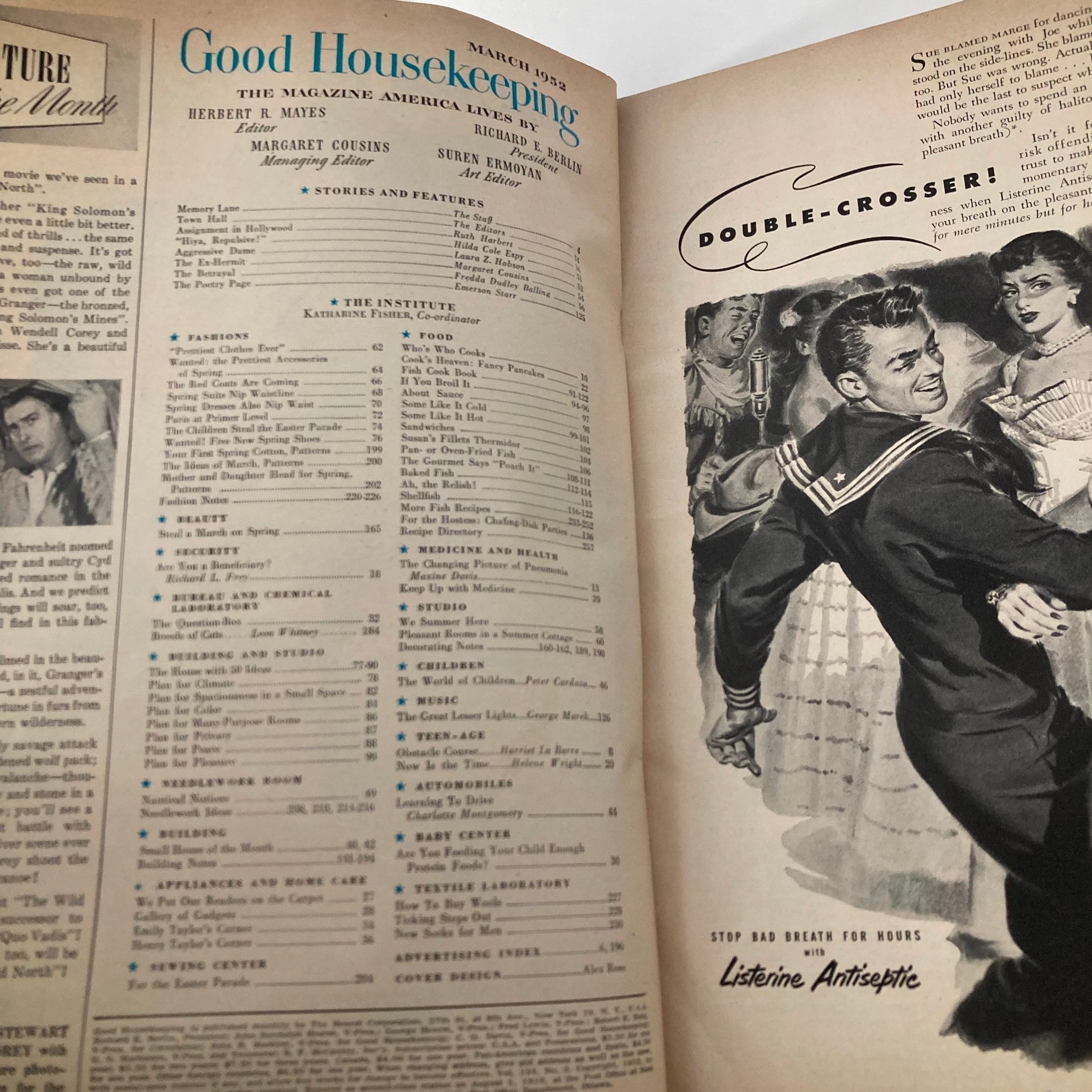 VTG Good Housekeeping Magazine March 1952 A Complete Fish Cook Book